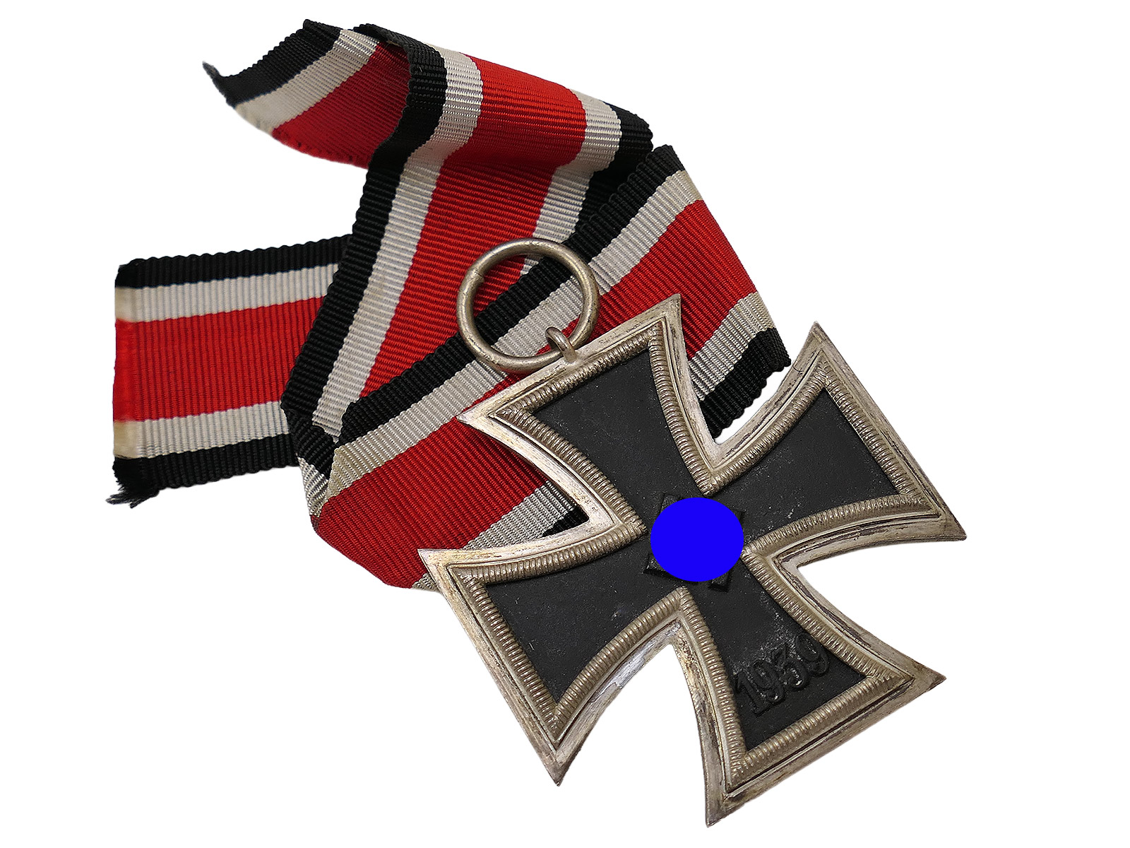 Original WK2 Eisernes Kreuz 2.Klasse 1939 / 1813 EK2 am Band
