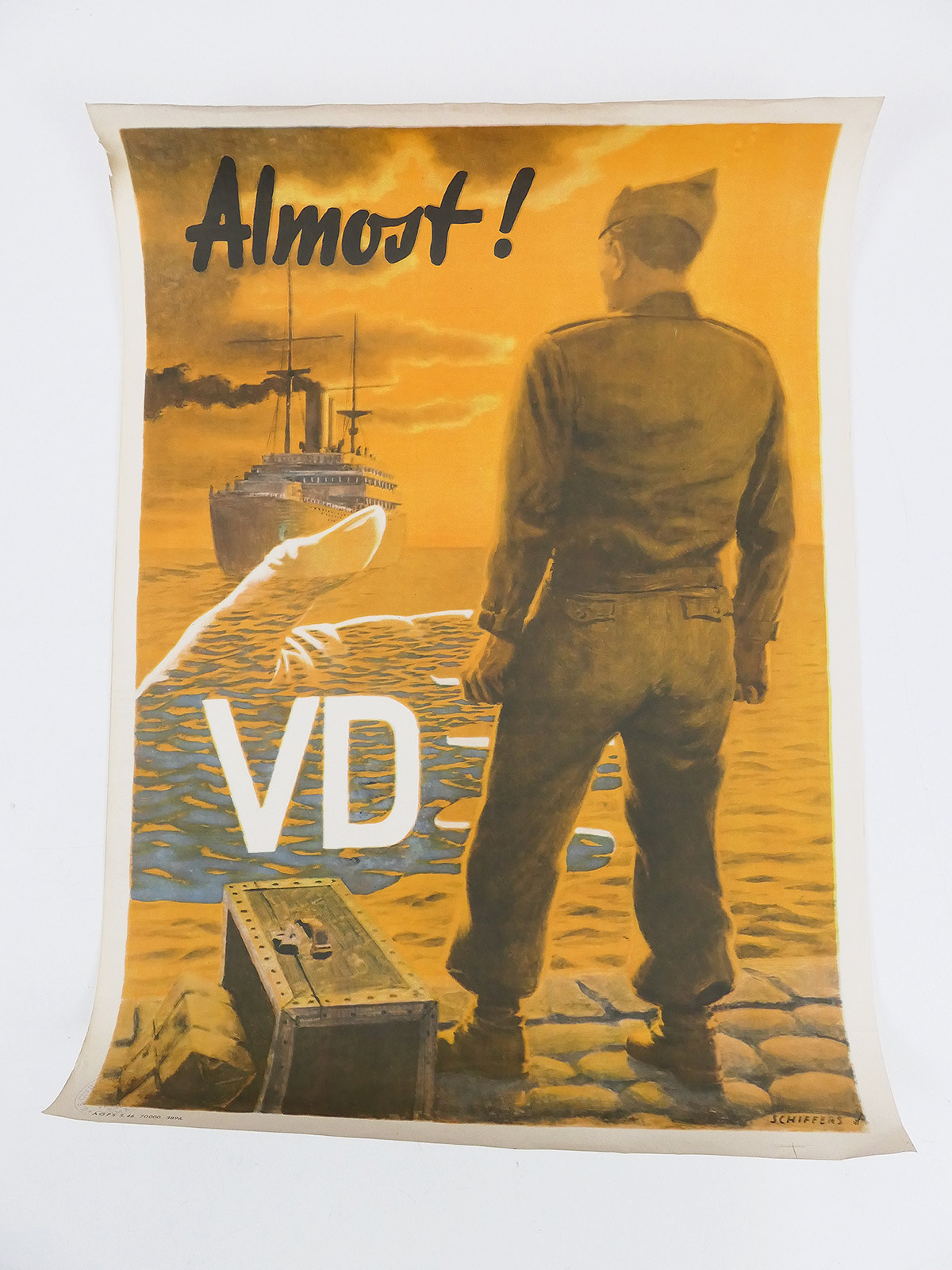 #02 WW2 Military Poster Plakat US Army Kaserne VD Venereal Disease Geschlechtskrankheiten