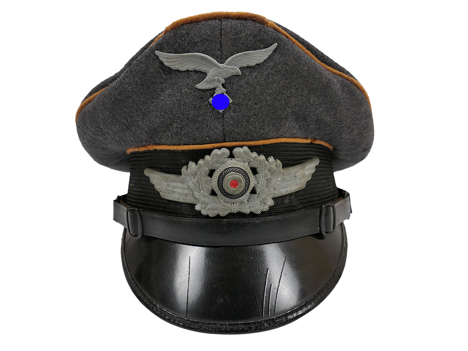 Original LUFTWAFFEN Schirmmütze Flieger Fallschirmjäger komplett effektiert COLLECTION