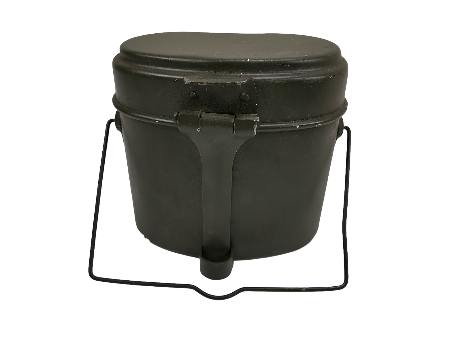 SET Typ Wehrmacht Eßgeschirr Kochgeschirr mit Riemen / Lederriemen