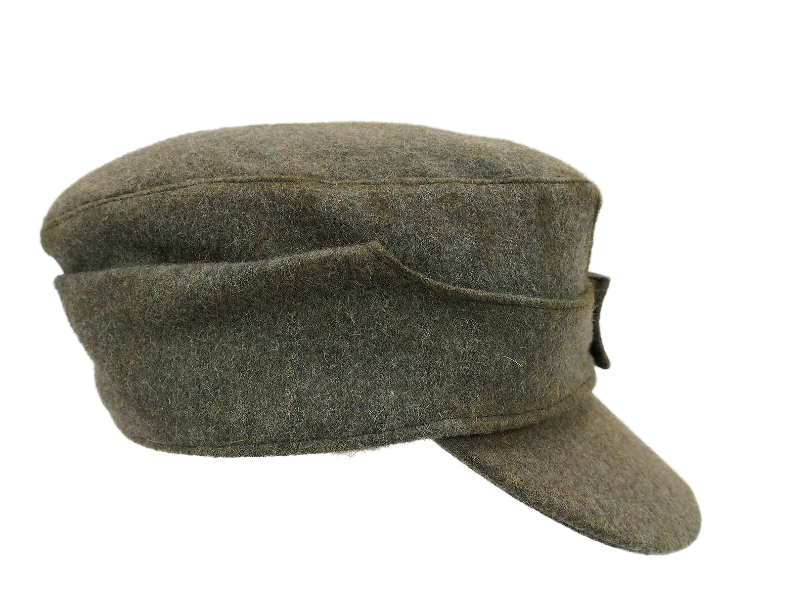Wehrmacht M43 Feldmütze M1943 mit Trapez Effekten Mützenadler Gr.59/60 BATTLE WORN