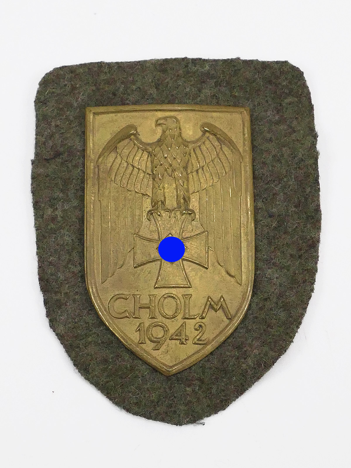 Wehrmacht Ärmelschild Cholm 1942 Cholmschild Abzeichen Feldbluse TOP!