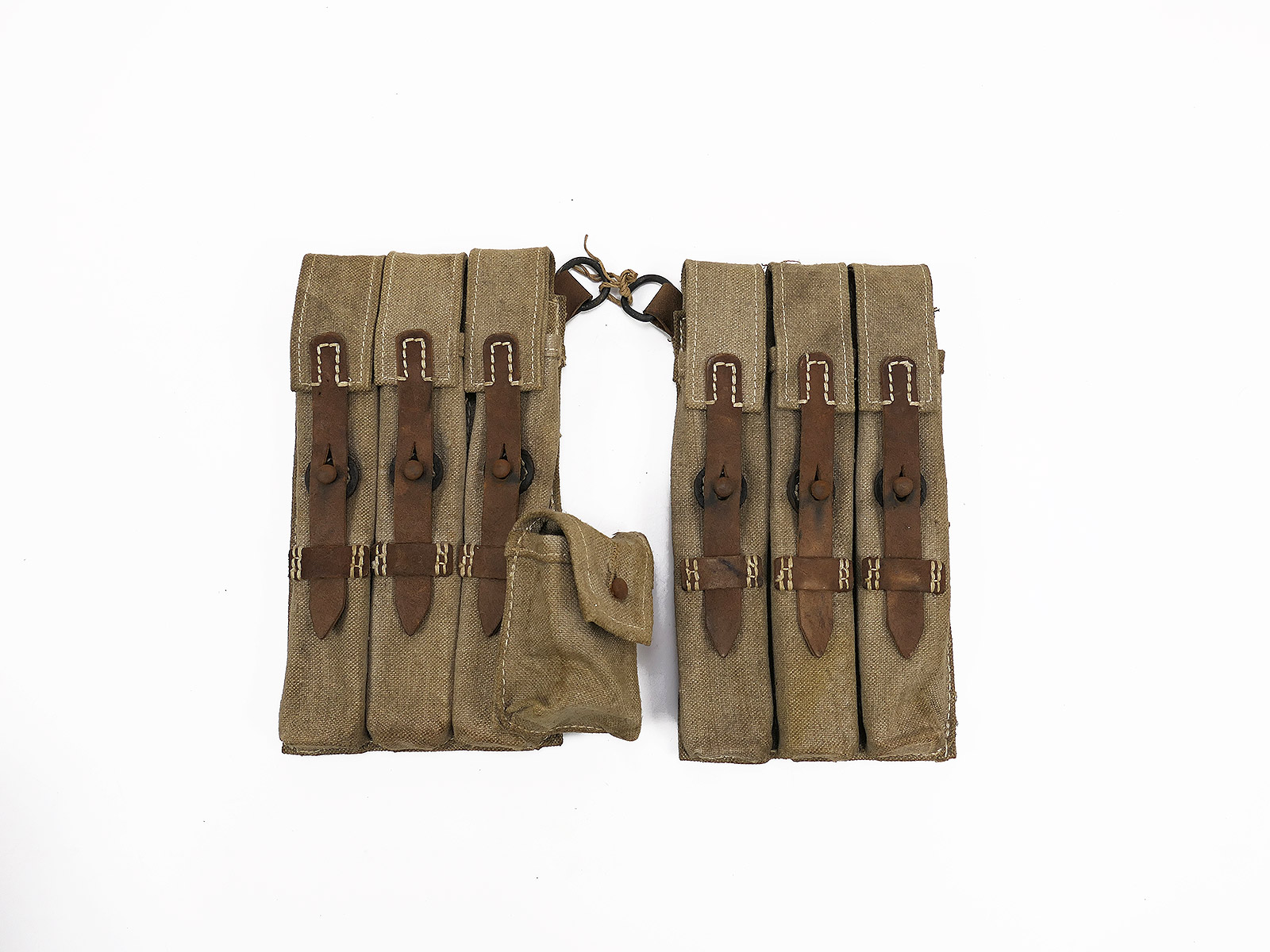#X1 Wehrmacht Paar MP 38/40 Magazintaschen HELL MP38 MP40 