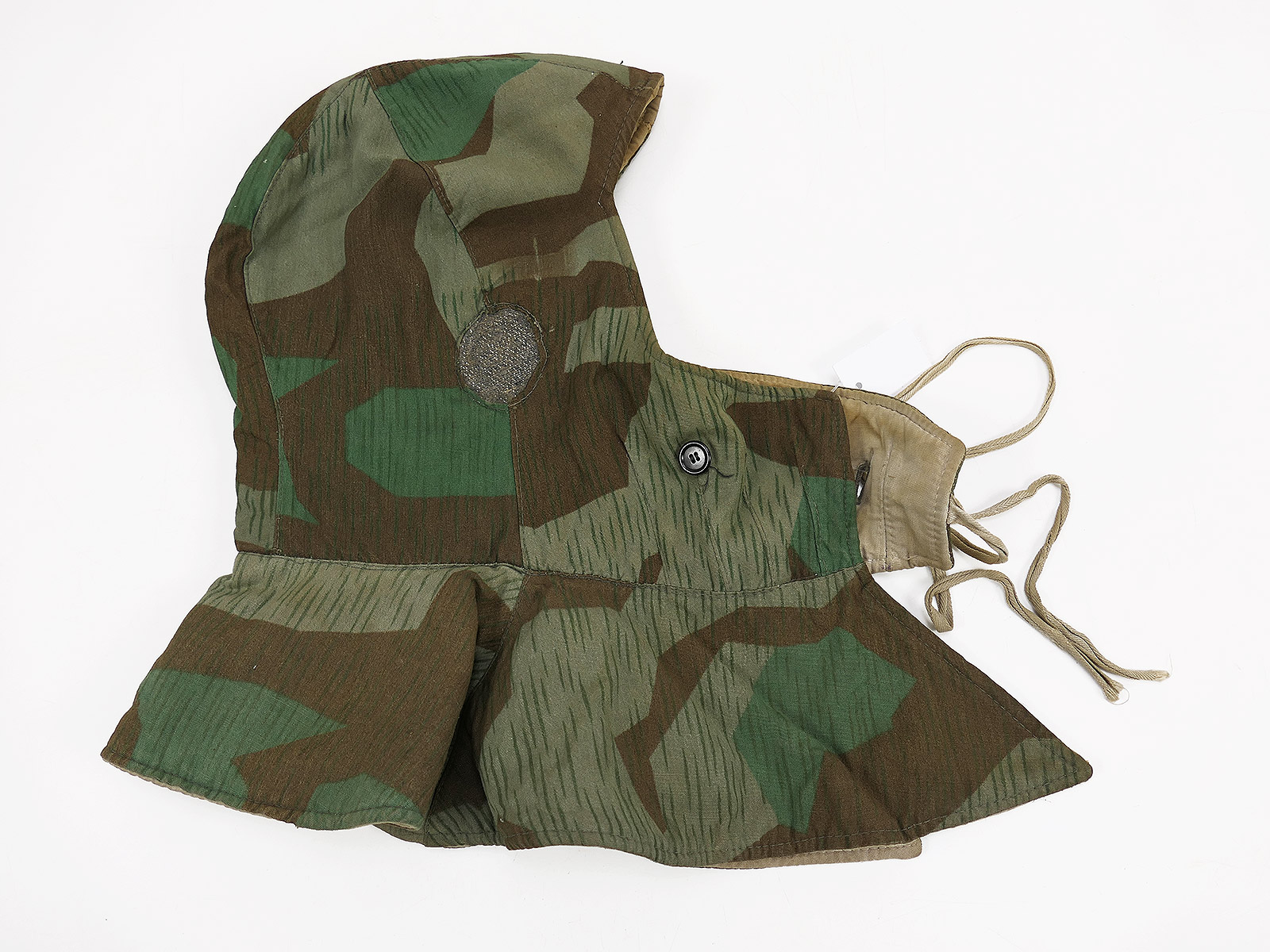 Original WK2 Wehrmacht Winterkopfhaube Splittertarn / weiß wendbar Kopfhaube Winterwendejacke COLLECTION