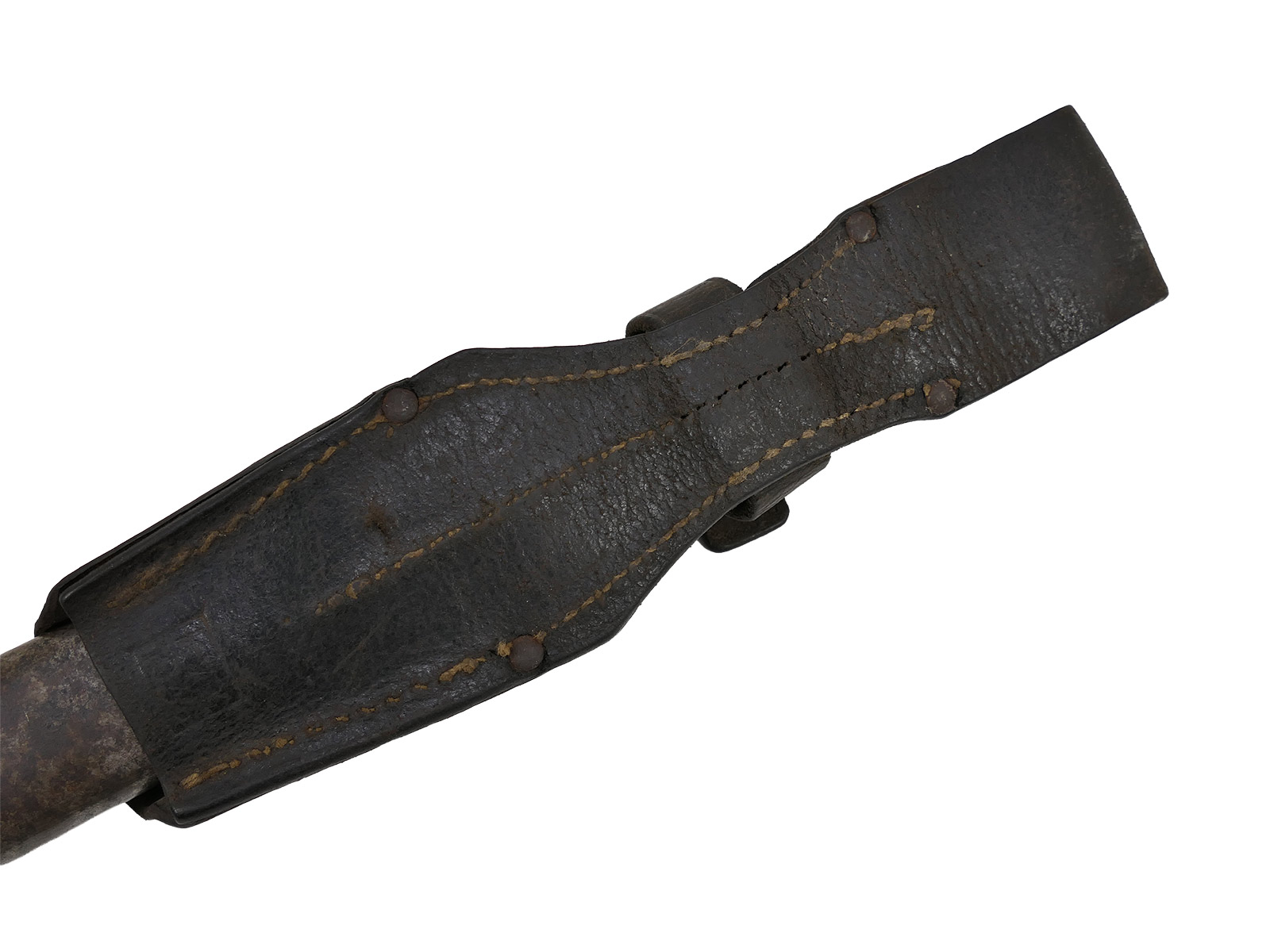 Wehrmacht Bajonett M84/98 K98 / Seitengewehr S/155 mit Koppelschuh BATTLE WORN