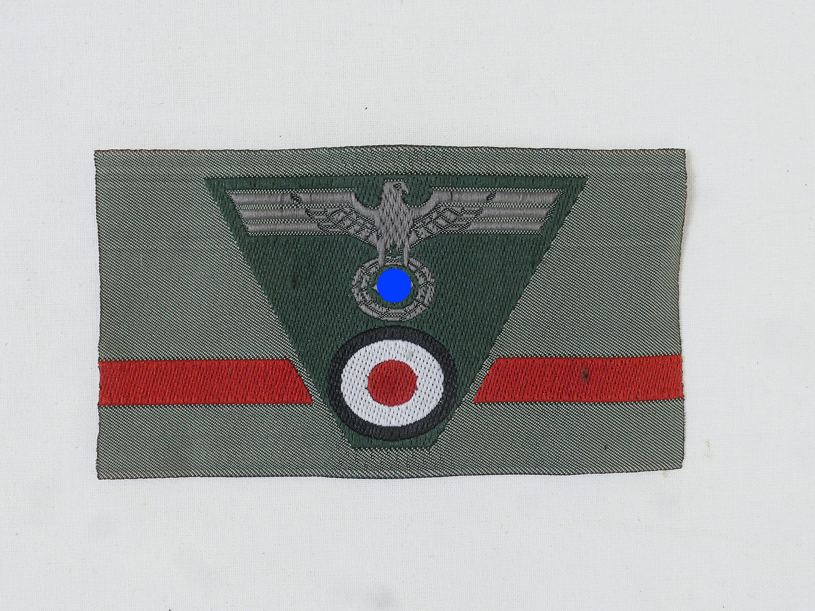 Wehrmacht Heer Trapez Mützenabzeichen M40 Mützenadler gewebt Feldmütze M43