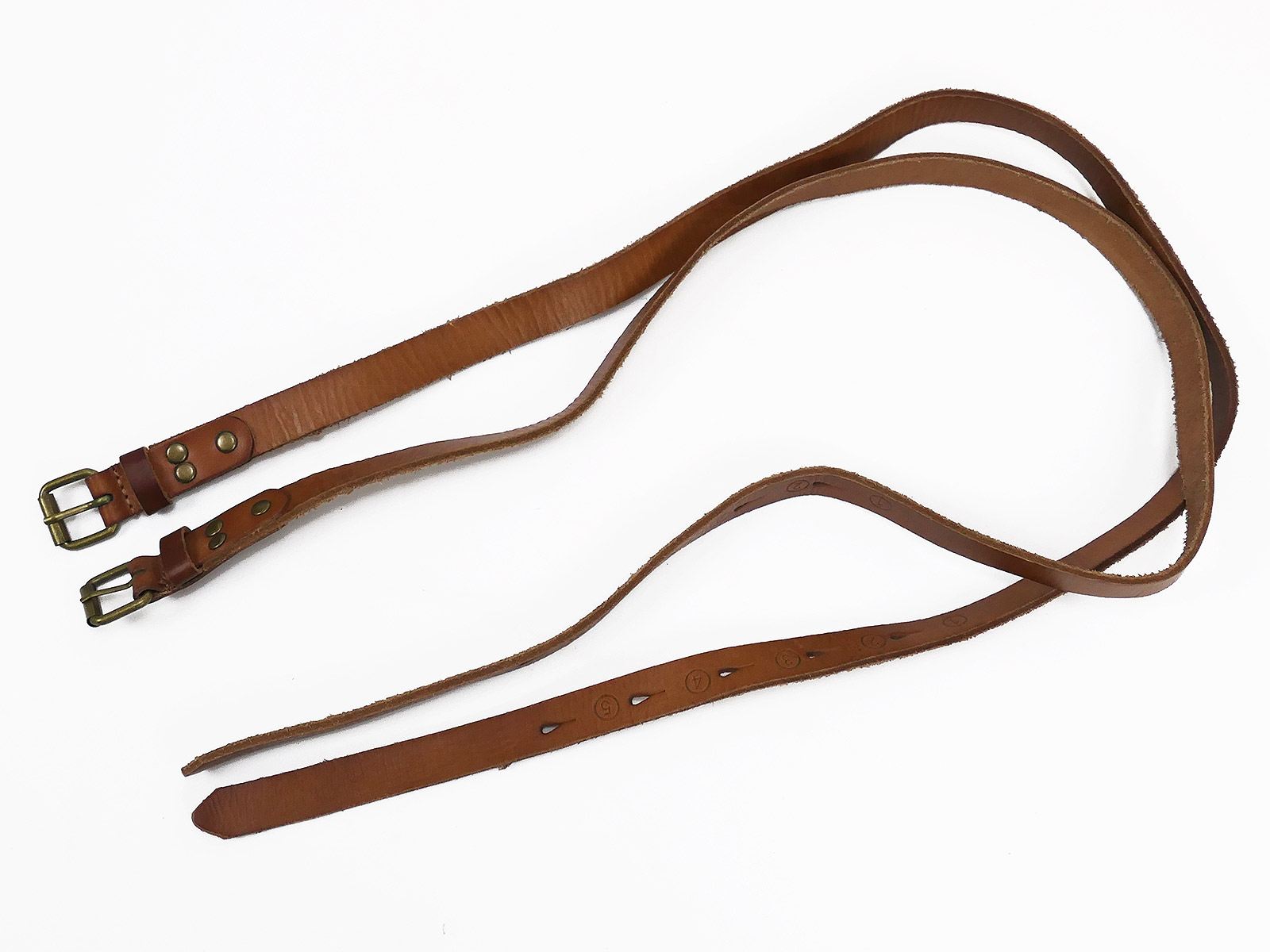 2x Stück Packriemen Lederriemen Riemen je ca. 100cm