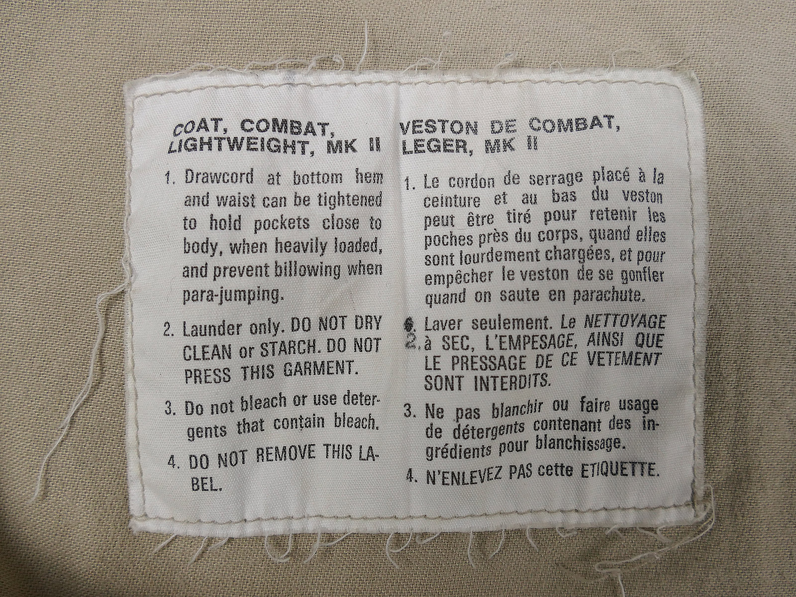Canada Canadian Army leichter Smock Combat Lightweight Einsatzjacke Khaki Gr. Large