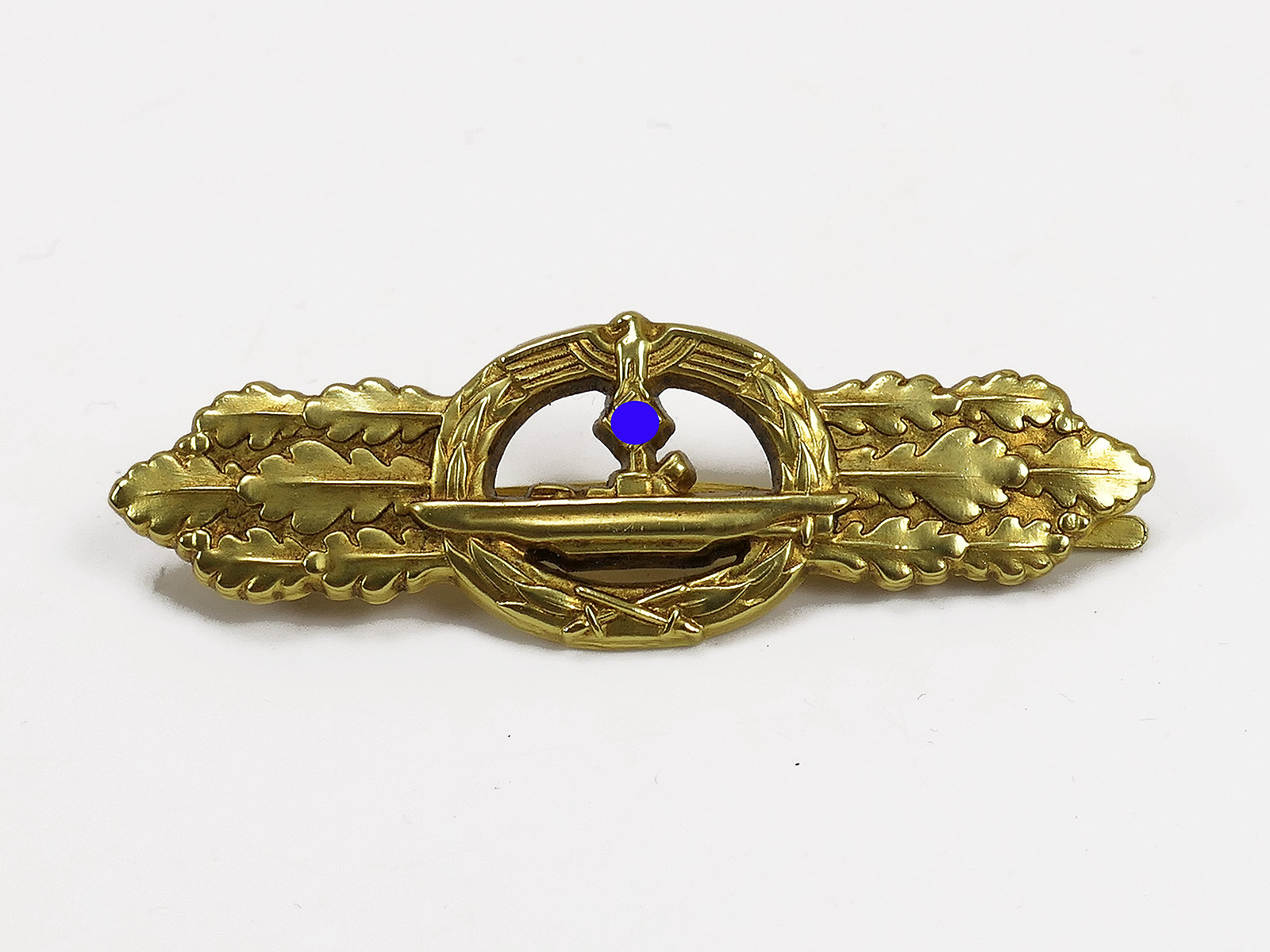 Kriegsmarine U-Boot Frontspange Spange Stufe Gold