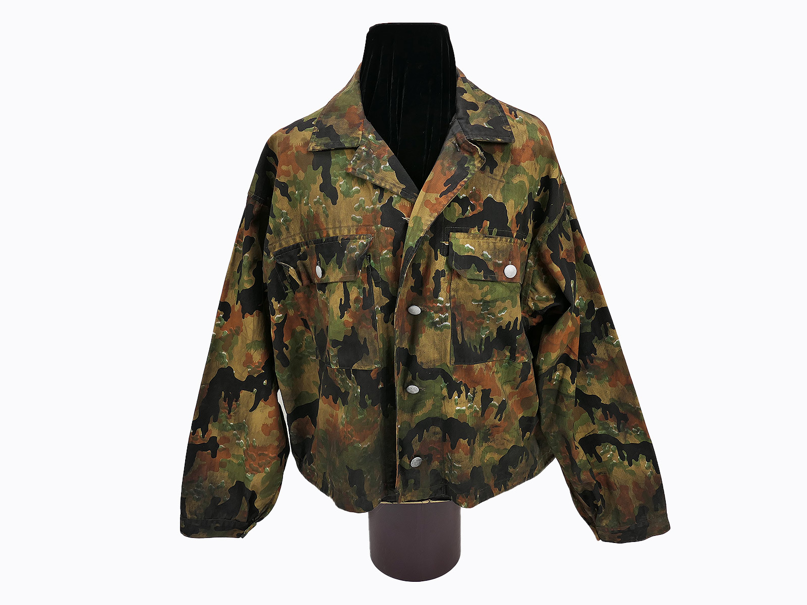 Original Filmrequisite "FURY" Waffen SS M45 Tarn Feldbluse Leibermuster Leibertarn