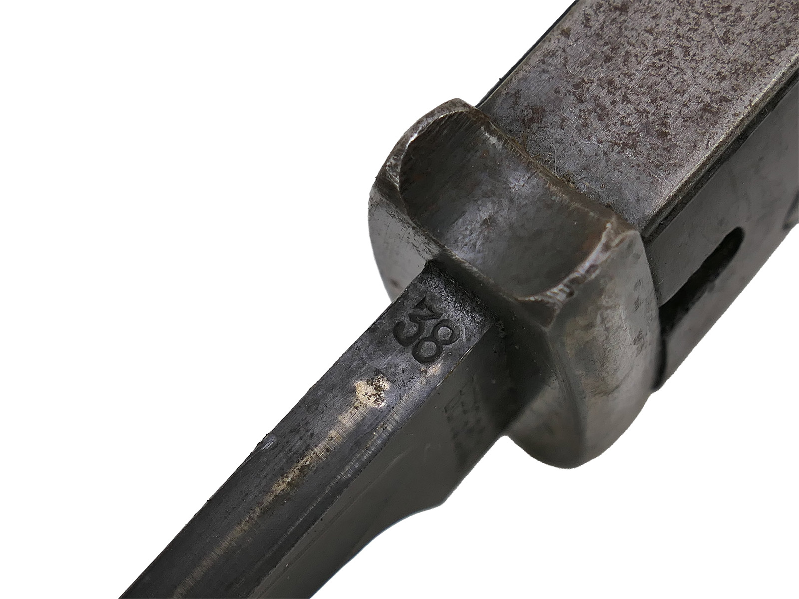 Wehrmacht Bajonett M84/98 Berg & Co 1938 Karabiner K98 / Seitengewehr mit Scheide BATTLE WORN