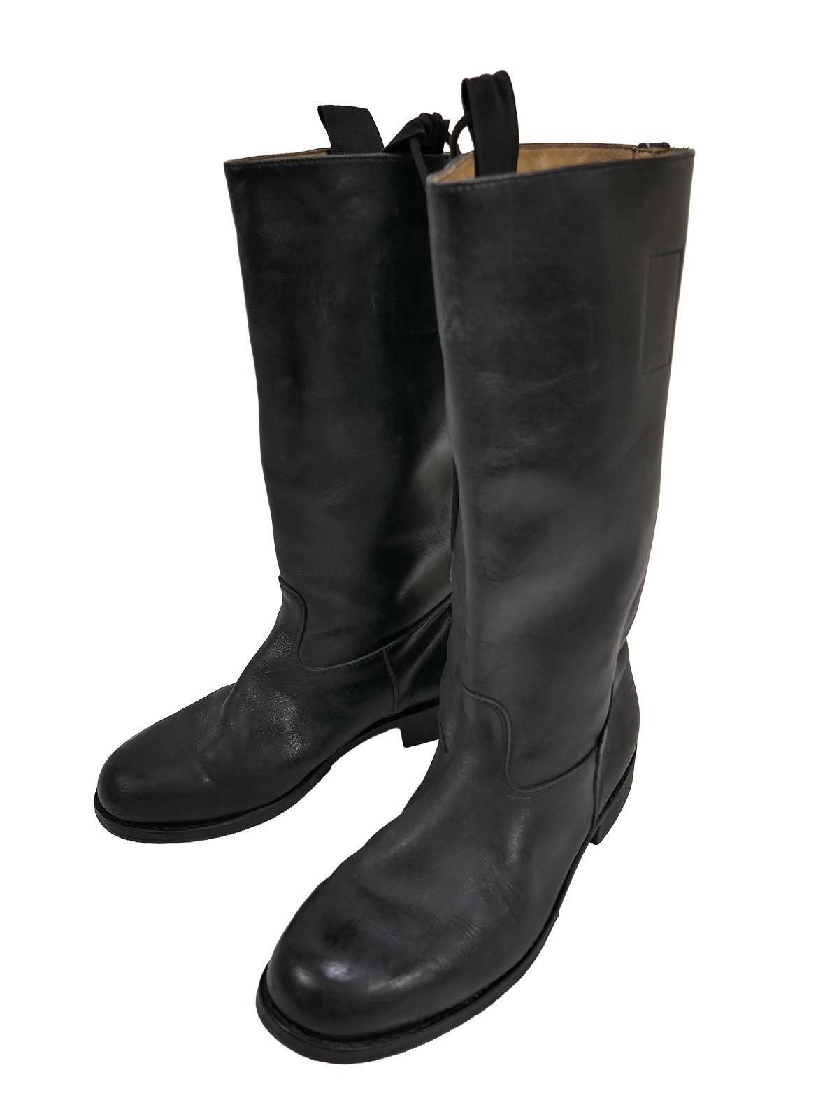 Typ Wehrmacht Leder Stiefel Knobelbecher Schaftstiefel Wachbataillon Gr.43 mit Hufeisen 275/105