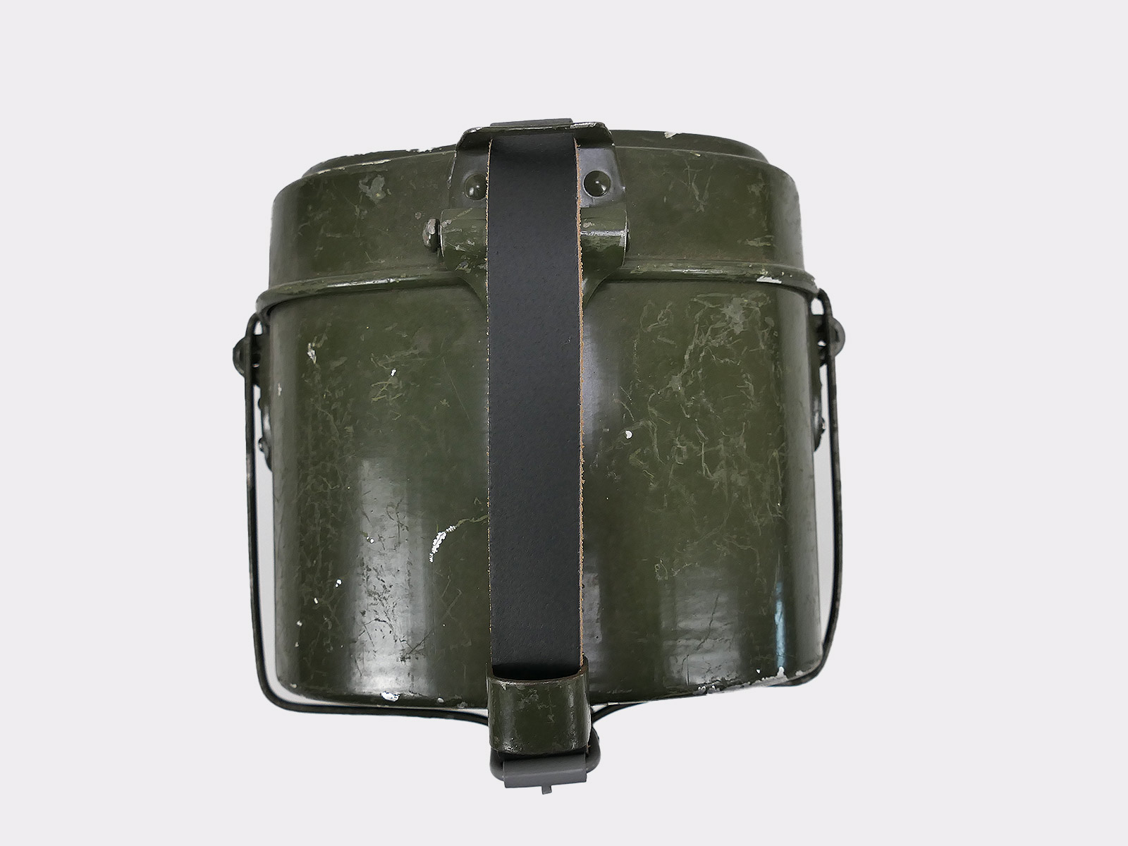 SET Typ Wehrmacht Eßgeschirr Kochgeschirr mit Riemen / Lederriemen