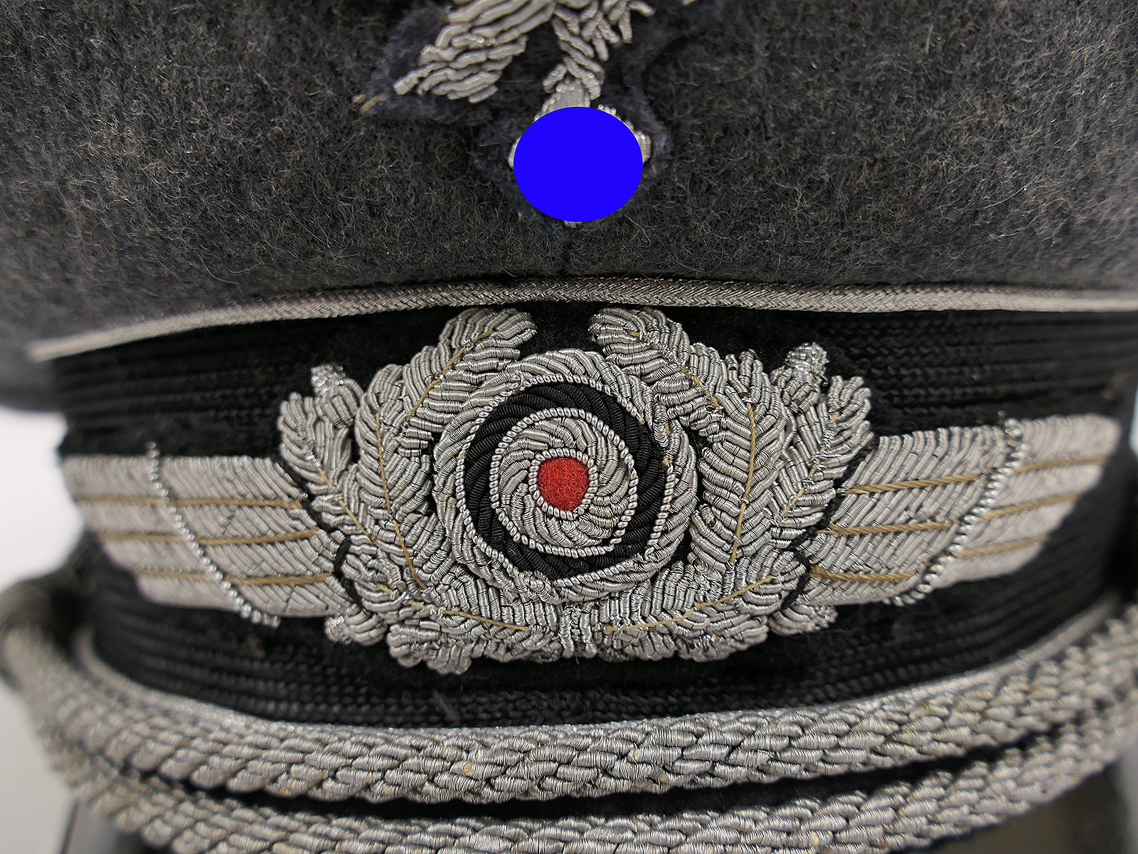 Original LUFTWAFFEN Schirmmütze Offizier mit handgestickten Effekten COLLECTION