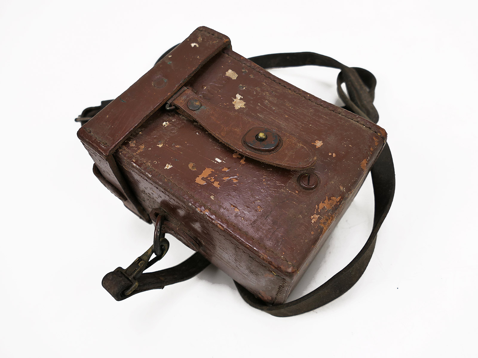 US ARMY WW2 Carrying Case M14 Leder Behälter für M4 Sight 60mm Mortar Optik