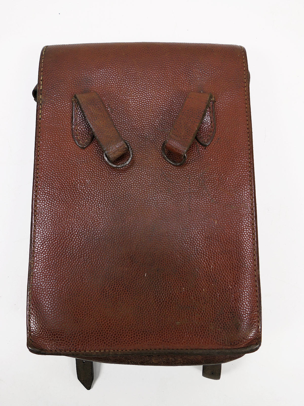 Wehrmacht / Luftwaffe Kartentasche Leder braun RBNr. Meldetasche COLLECTION