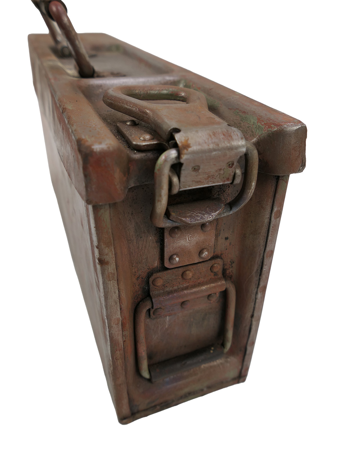 #2/ Typ Wehrmacht MG 34/42 Patronenkasten 41 Gurtkasten BATTLE WORN