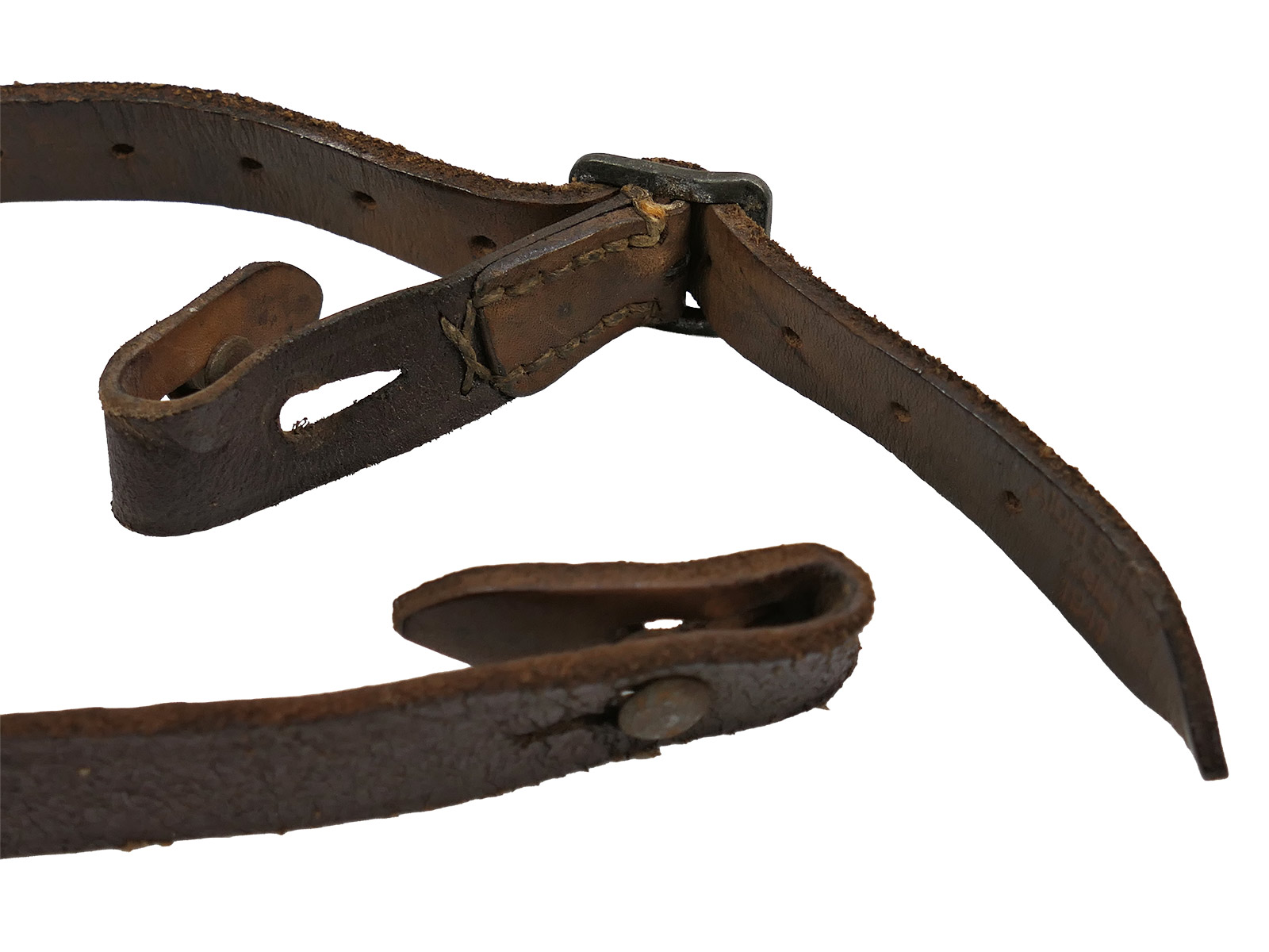 Einzelstück Vintage Kinnriemen Antik für Luftwaffen Stahlhelm Helmfutter M35 M40 M42 COLLECTION
