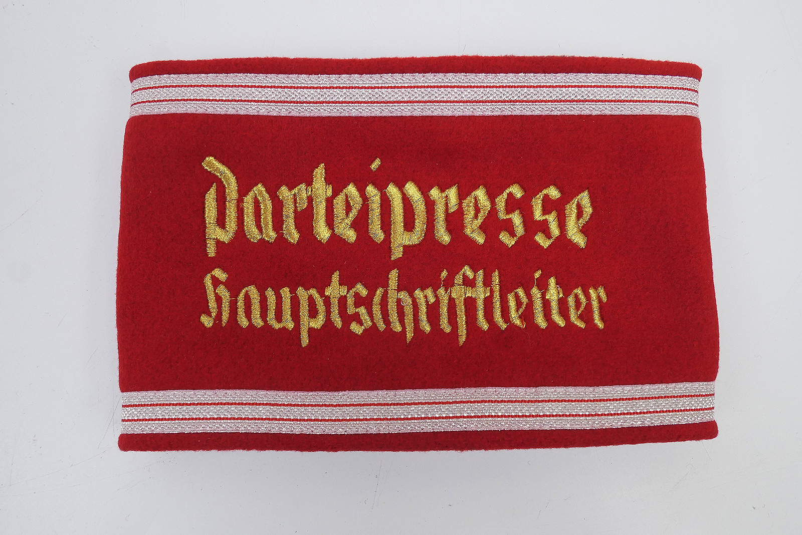 P1390539 WH Armbinde Parteipresse Hauptschriftleiter