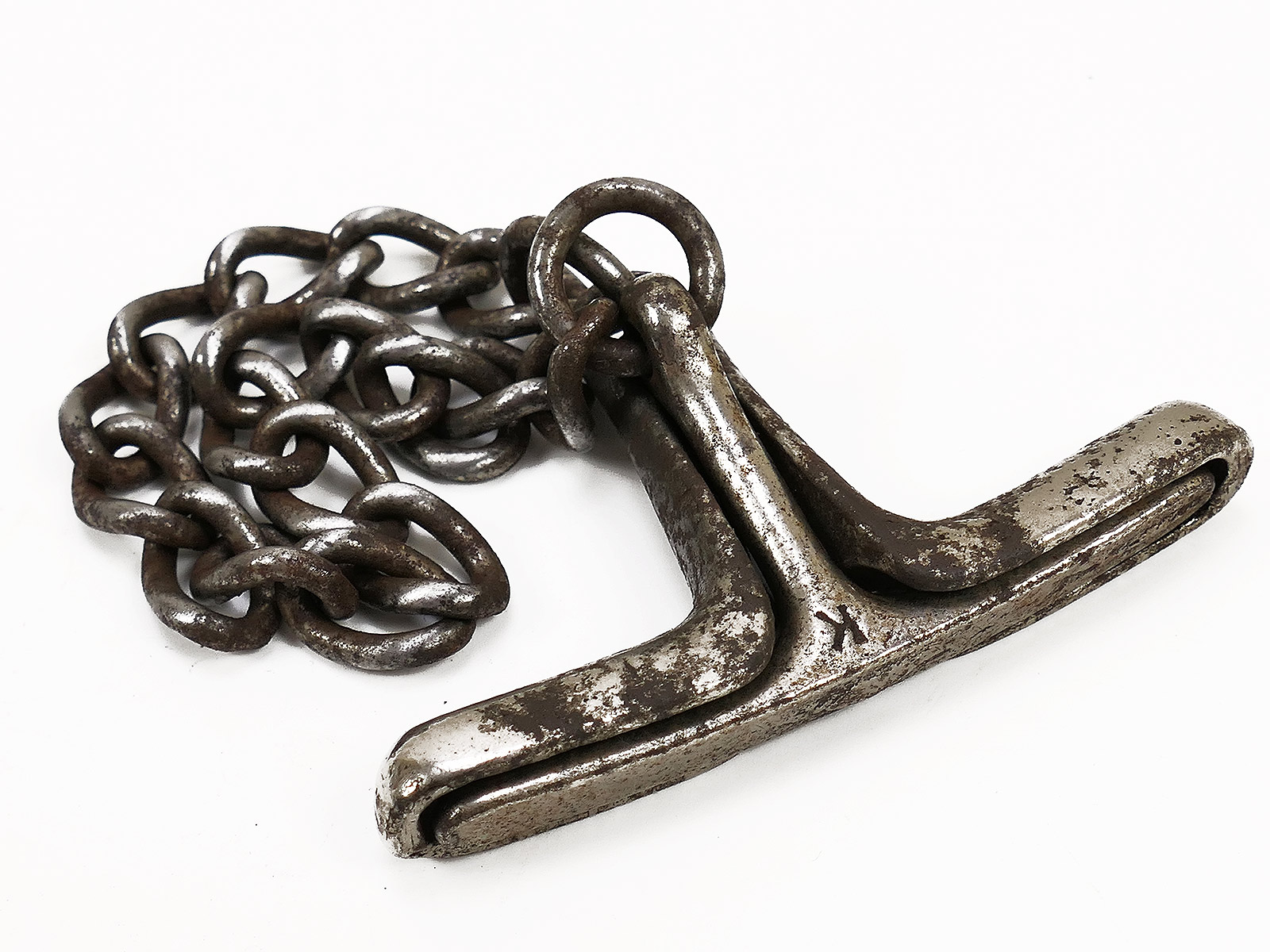 #5 SS Hand Knebel Knebelkette Abführ-, Vorführ- oder Knebelkette ANTIK 
