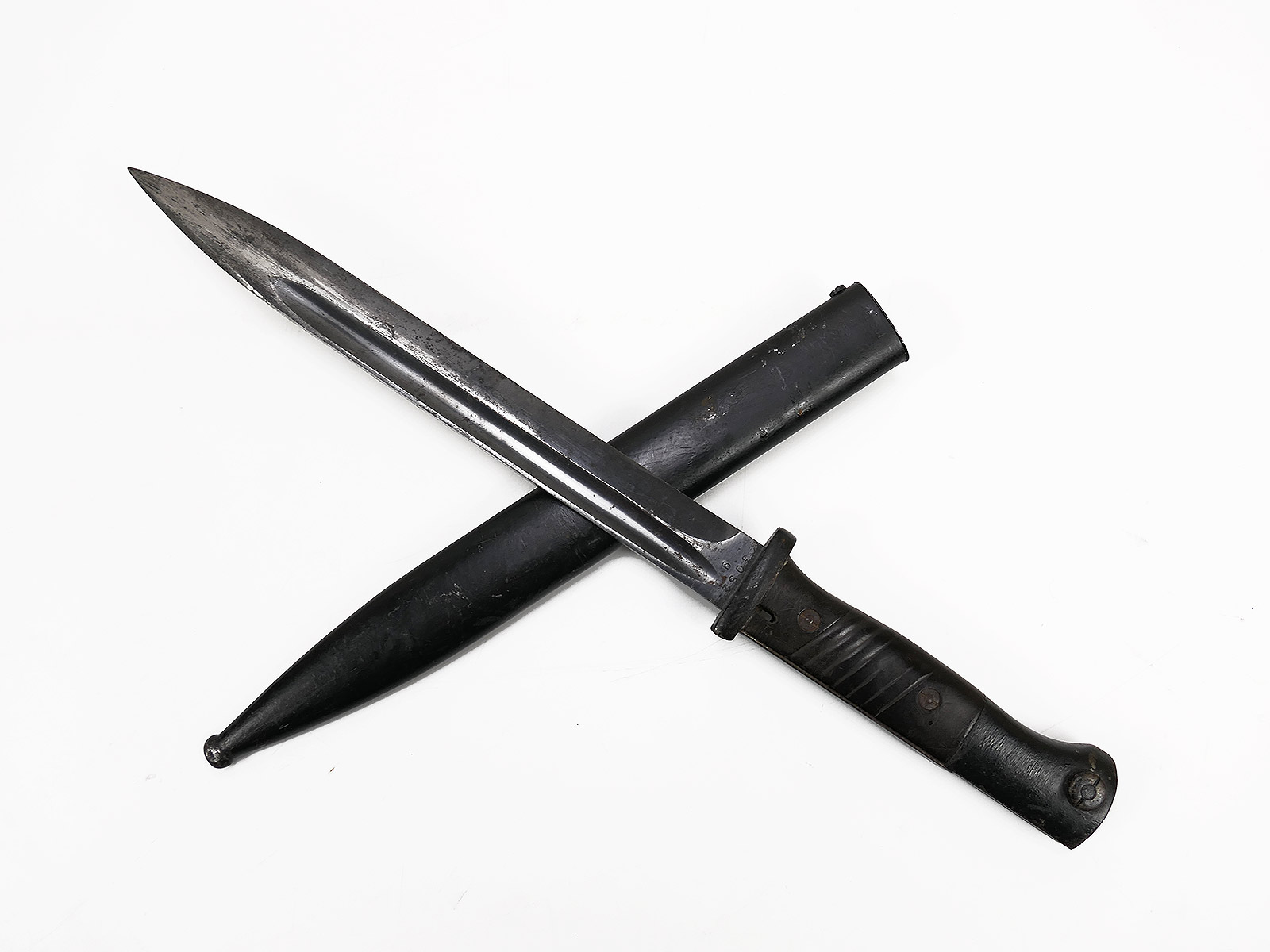 #A7 Wehrmacht Bajonett M84/98 Coppel GmbH Karabiner K98 / Seitengewehr mit Scheide