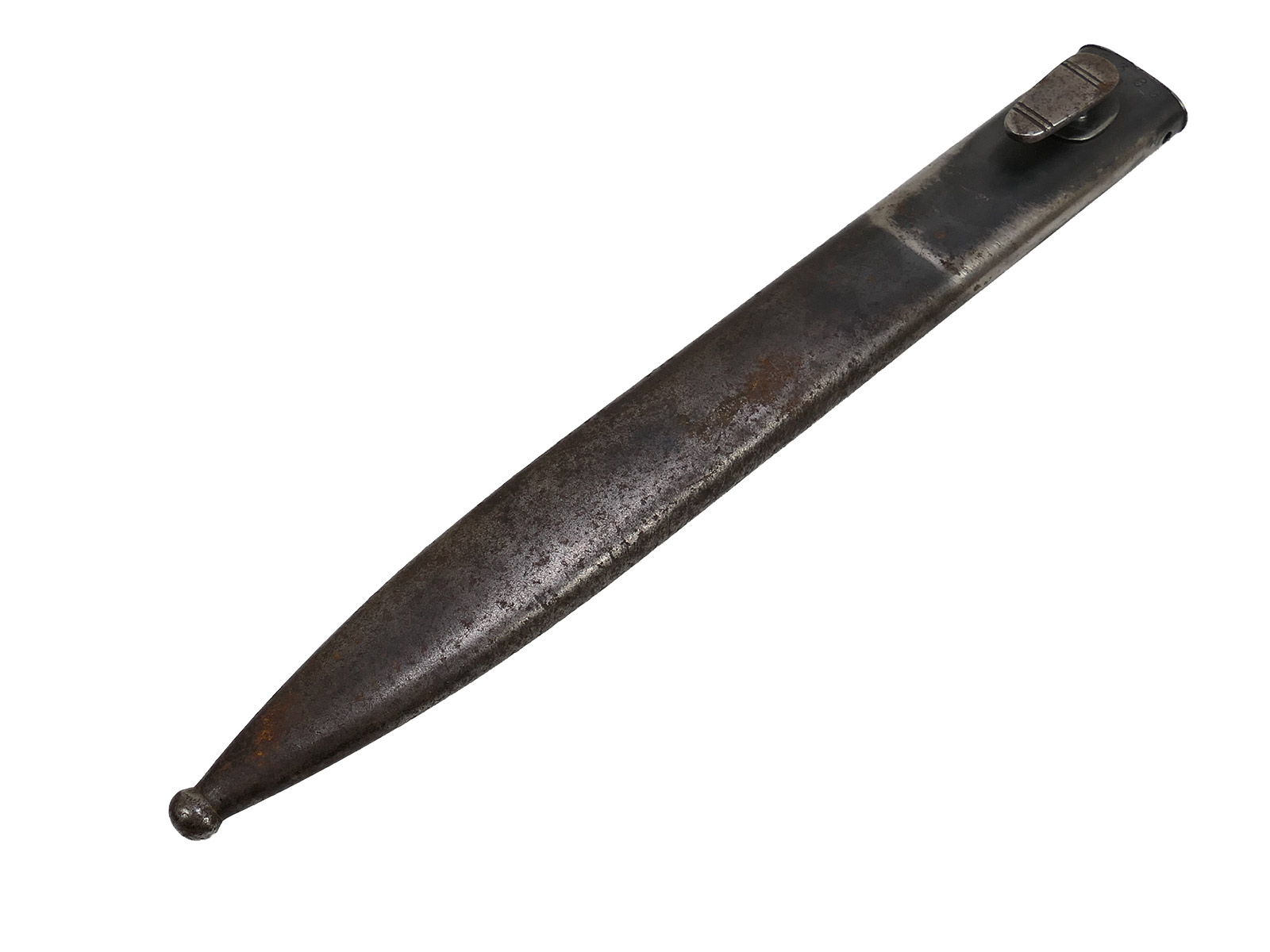 Wehrmacht Bajonett M84/98 S/174 1937 Karabiner K98 / Seitengewehr mit Scheide BATTLE WORN