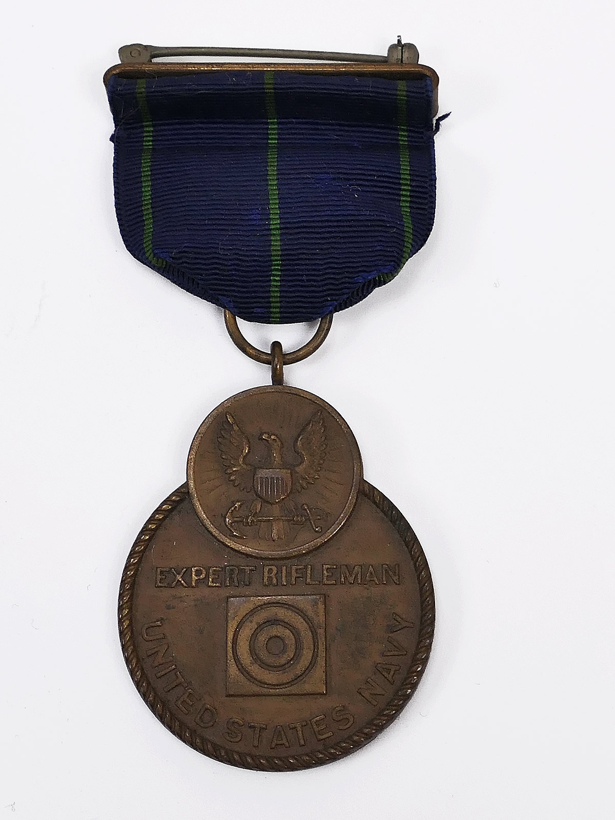 US Navy Expert Rifleman Medal / Medaille am Band Vietnam Ende 1960er Jahre
