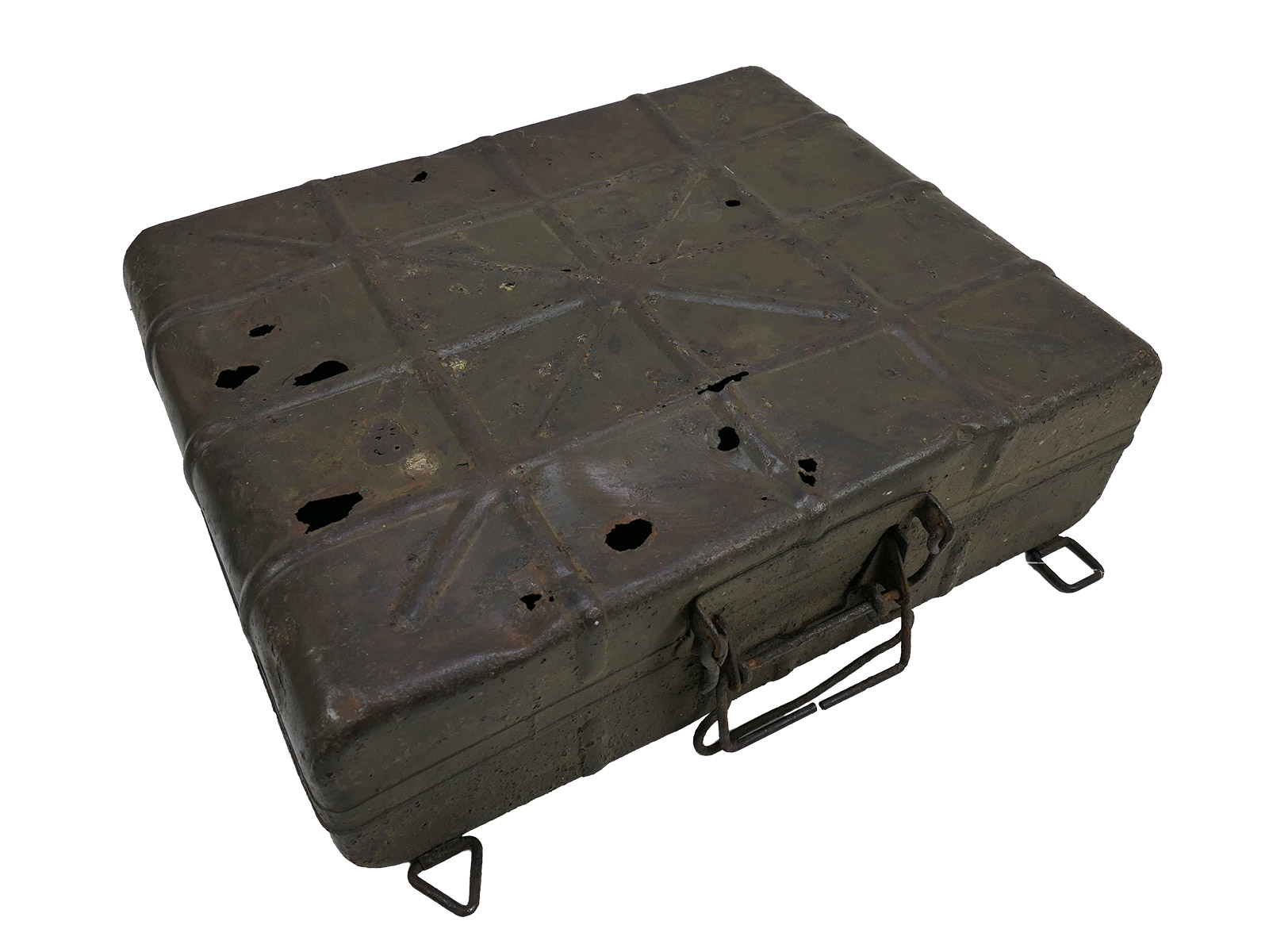 Schlachtfeldfund Transportkoffer Stielhandgranaten M24 Handgranatenkoffer Kiste BATTLE WORN