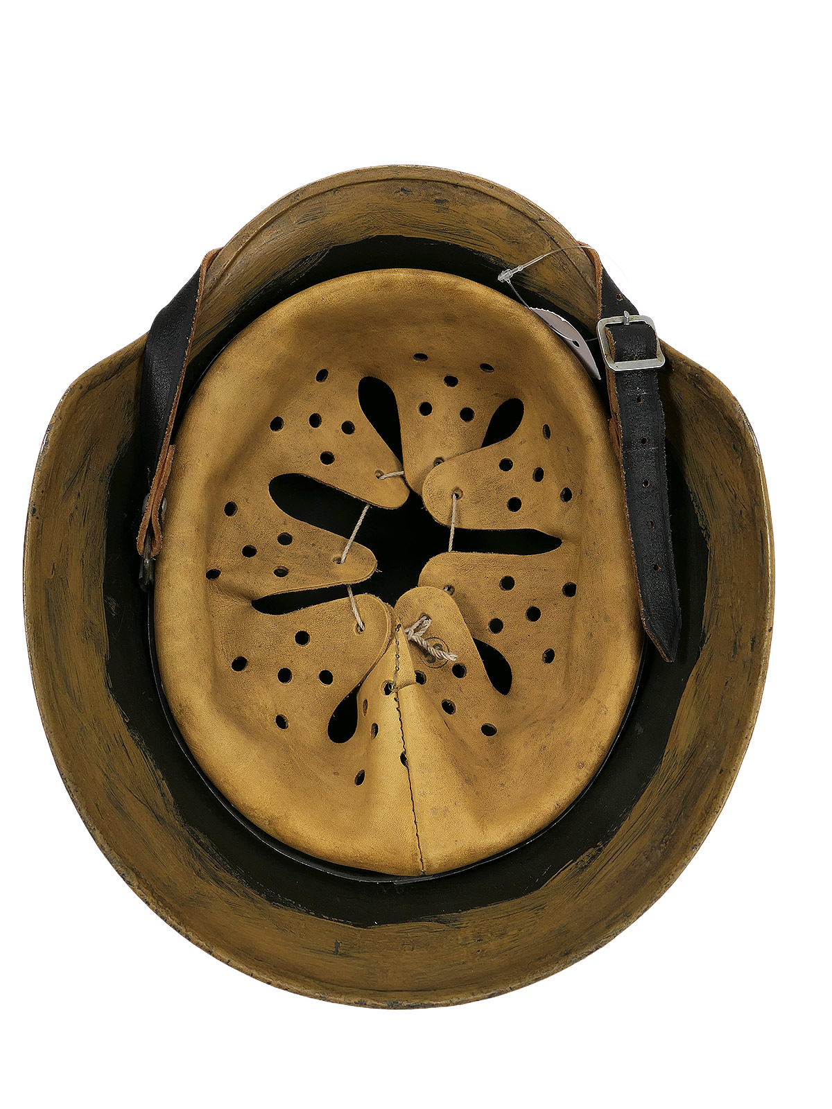 Wehrmacht DAK Afrikakorps Stahlhelm TYP M35 mit Helmfutter Gr.58 Tropenhelm BATTLE WORN