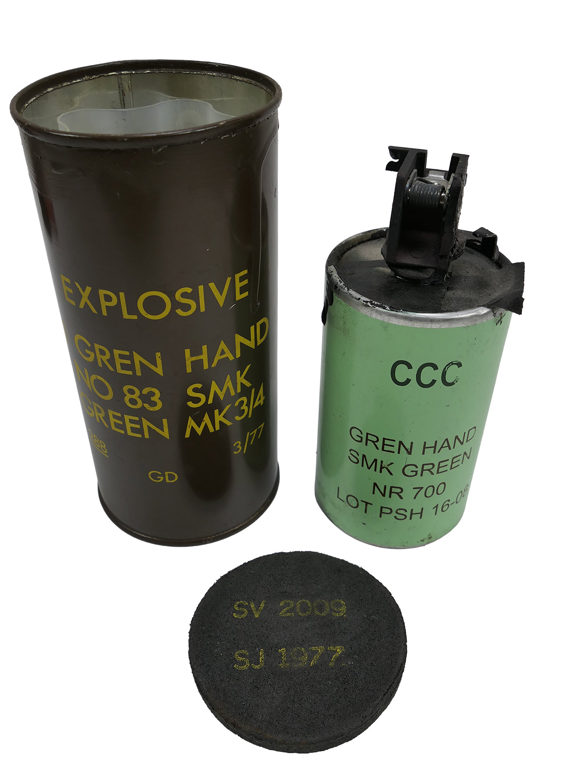 US ARMY DEKO M18 Rauchgranate Green Smoke Grenade hand signal smoke Granate