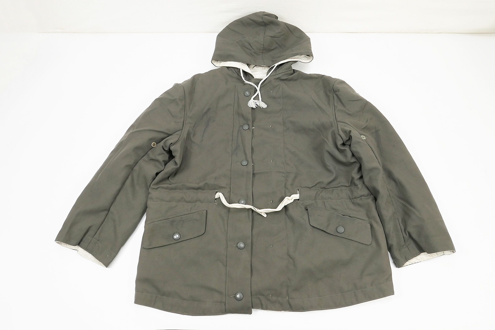 P1420913p5GtStcytGUeM #AB Wehrmacht Winterwendejacke Wendeparka Wendejacke Parka grau weiß