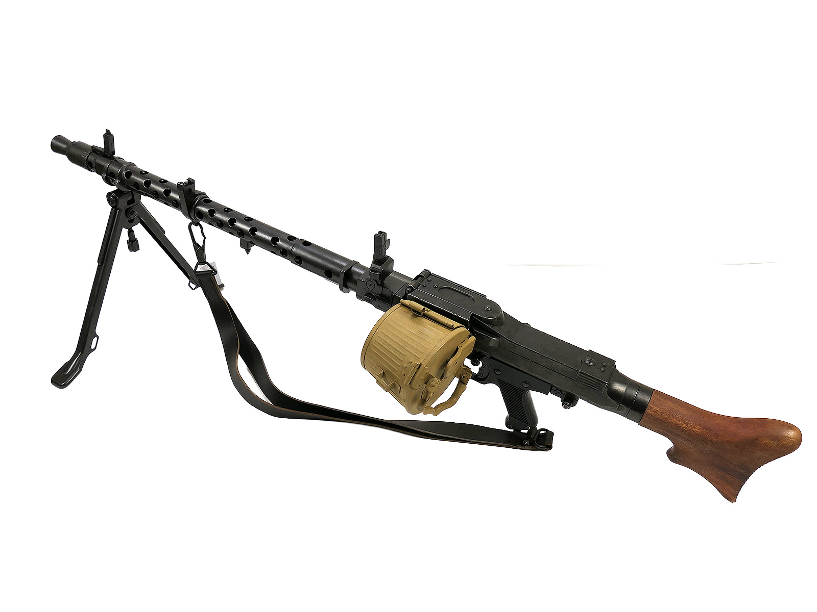 Denix VARIANTE Maschinengewehr MG34 Deko Metall/Holz Modell mit Umbau Gurttrommel