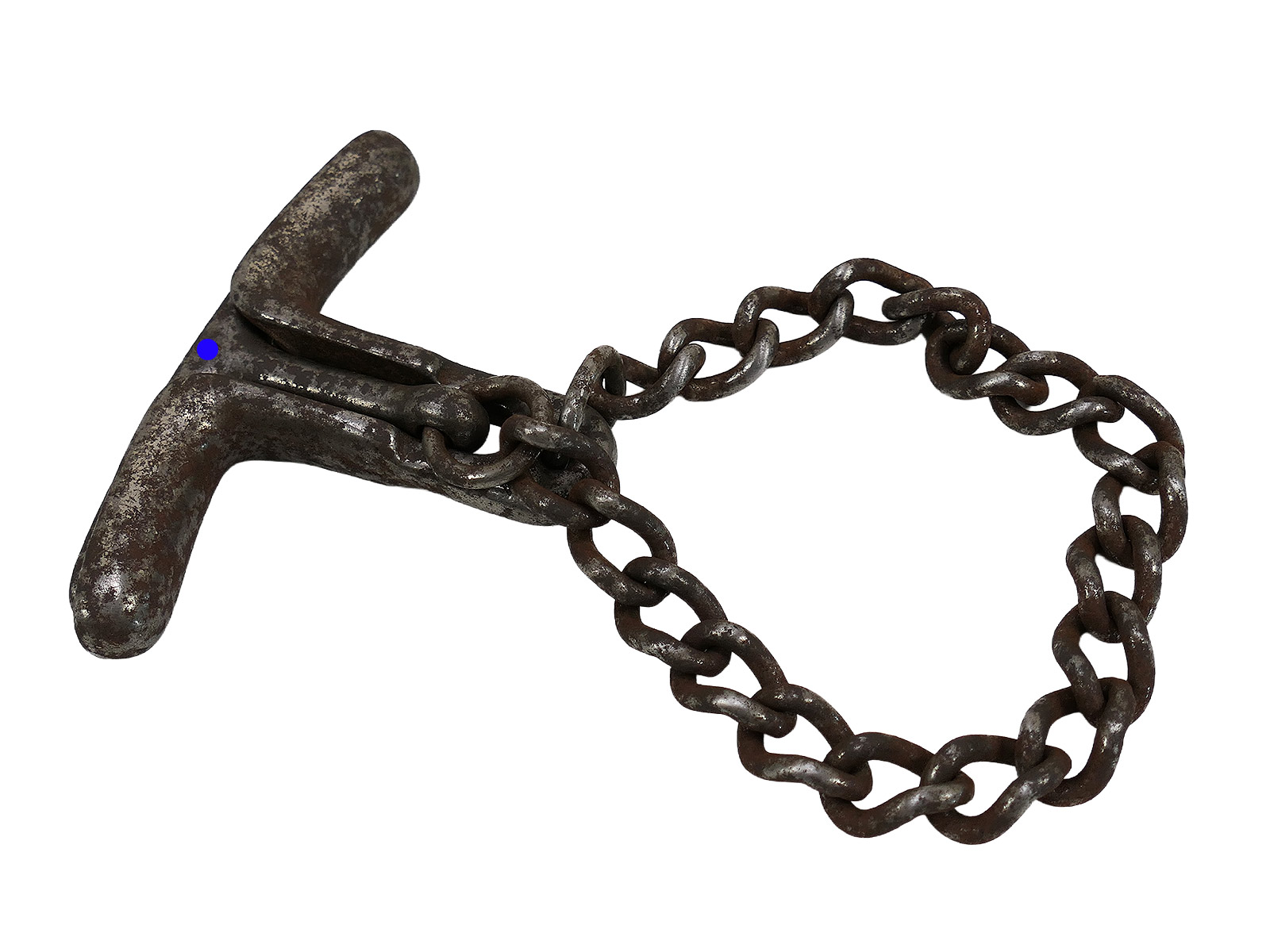 #F SS Hand Knebel Knebelkette Abführ-, Vorführ- oder Knebelkette ANTIK