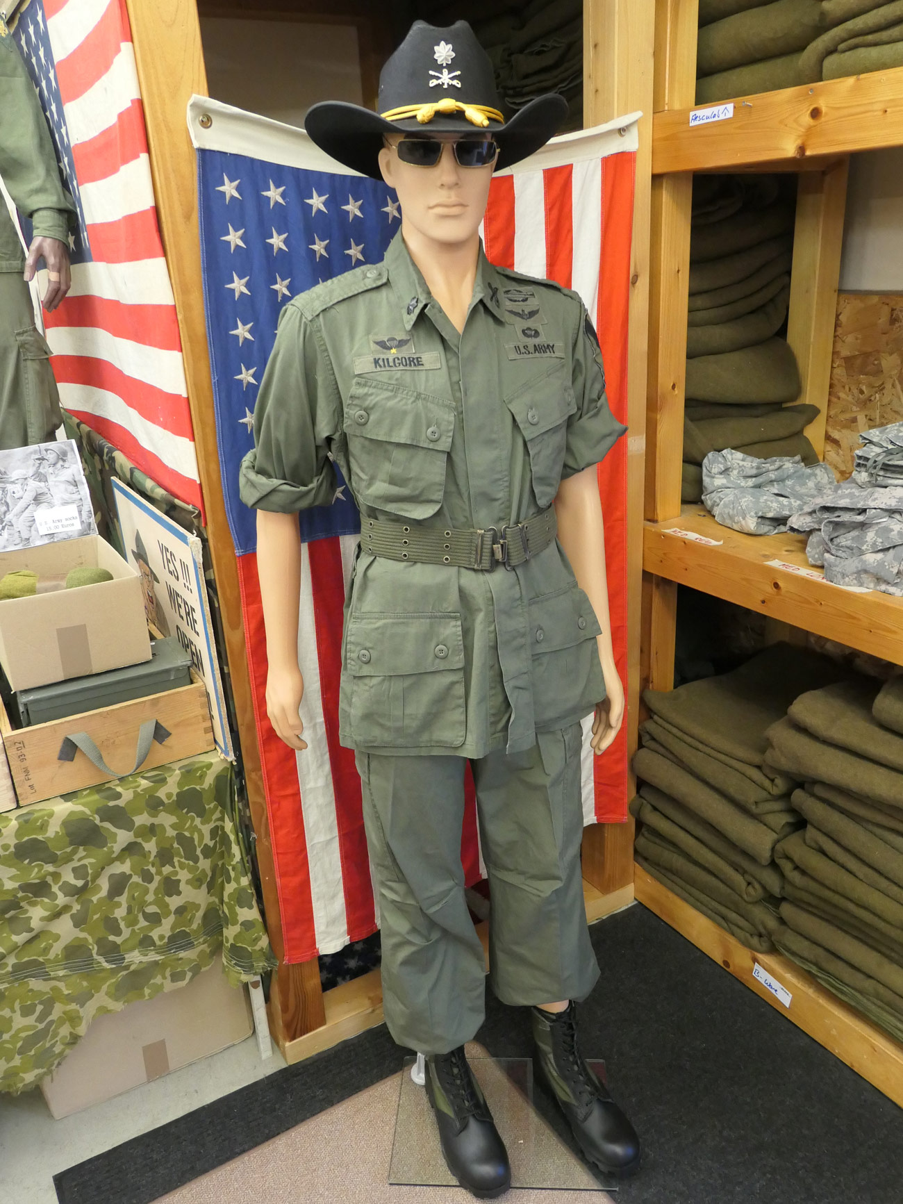 US Army Vietnam Jungle M 64 Uniform Lt. Colonel Bill Kilgore Kostüm