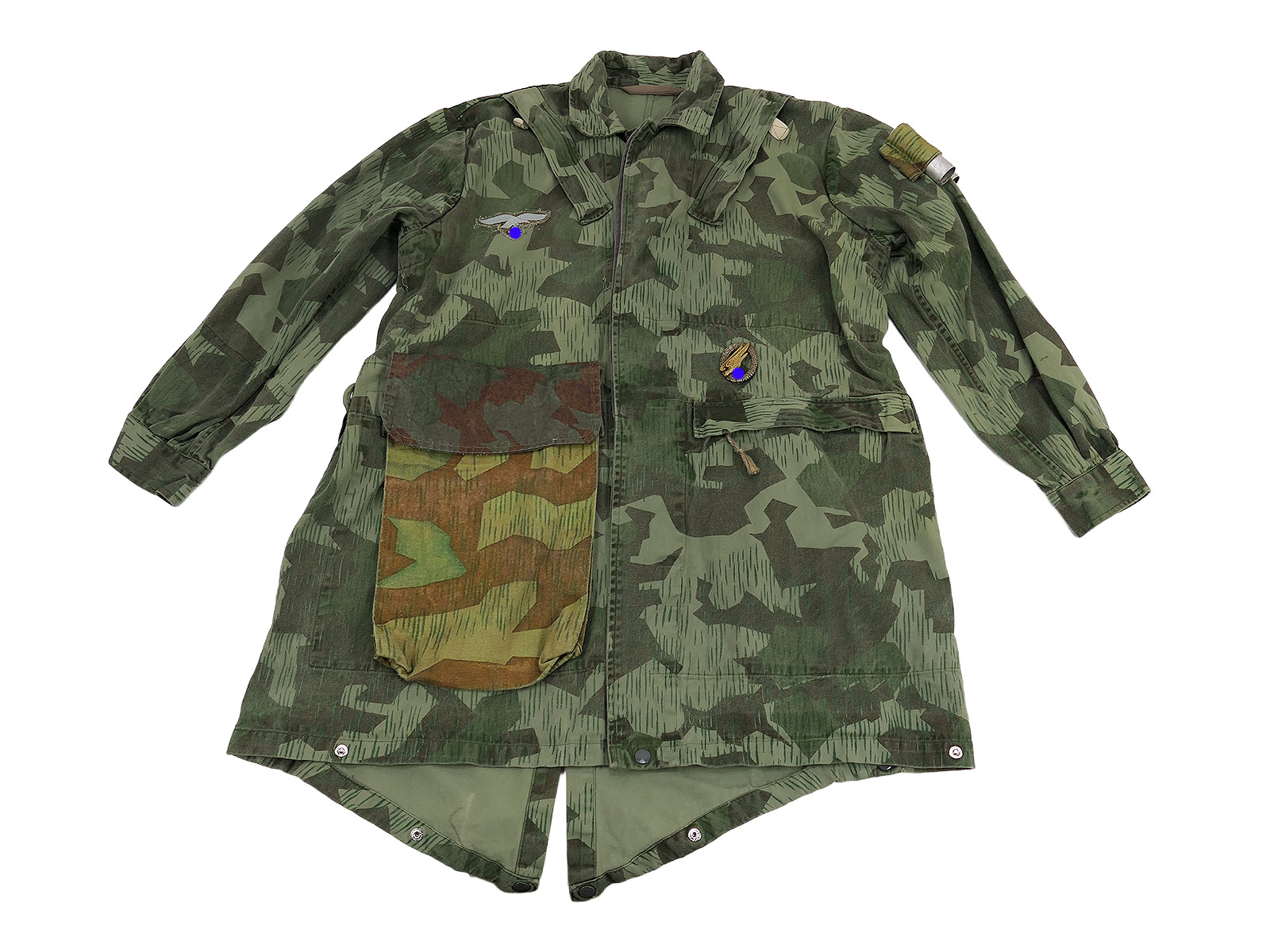 Einzelstück Luftwaffe Modifizierter Fallschirmjäger Knochensack Gr.1 Splittertarn BATTLE WORN
