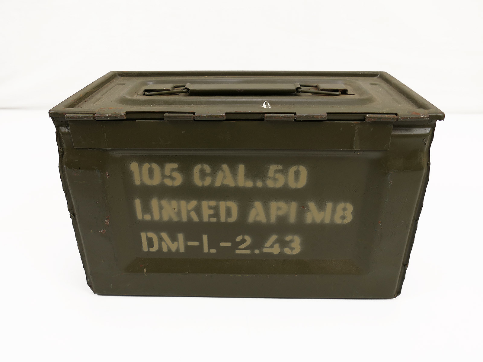 #7 US Army Ammunition Box CAL .50 M2 Munitionskiste Ammo Metallkiste Gurtkasten