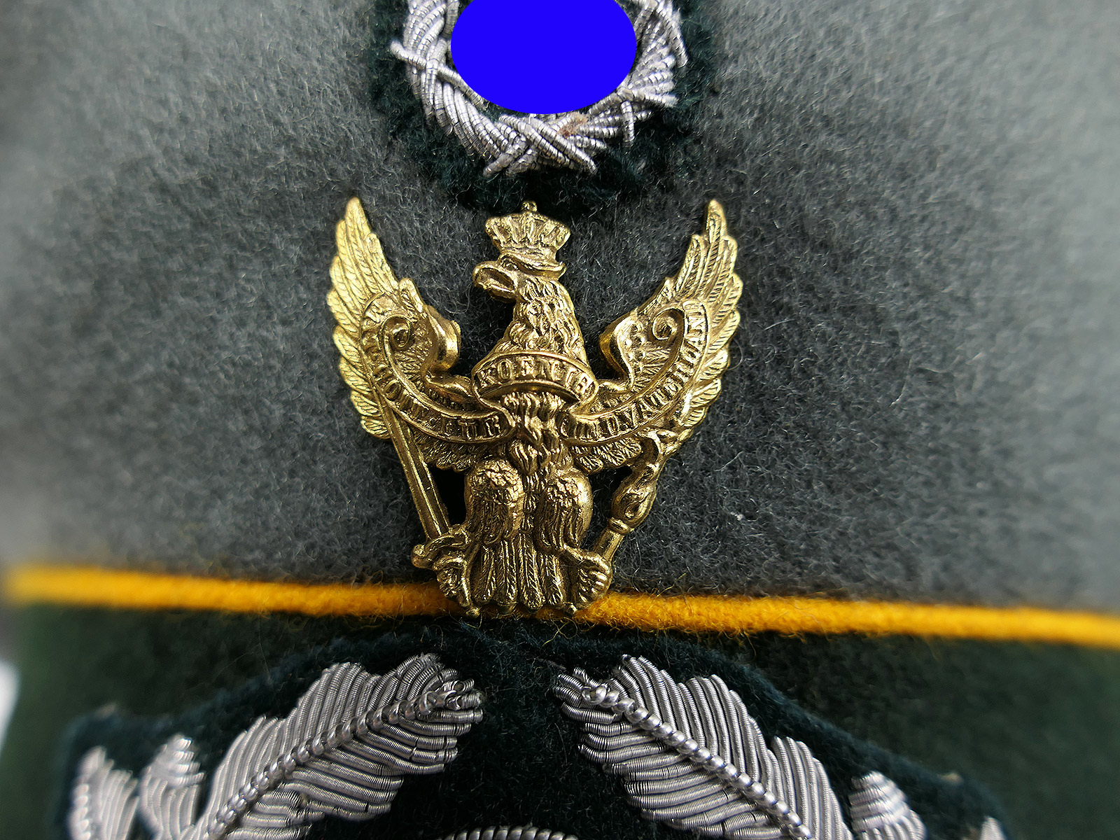 Wehrmacht Schirmmütze Offizier Kavallerie Regiment 6 mit Schwedter Adler Gr.56 Premium Museumsanfertigung COLLECTION
