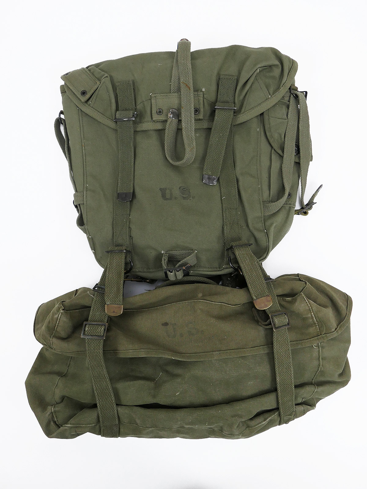 SET TYPE WW2 / VIETNAM Gepäck Pack Field Combat M-1945 Tasche + Pack Field Cargo Tasche