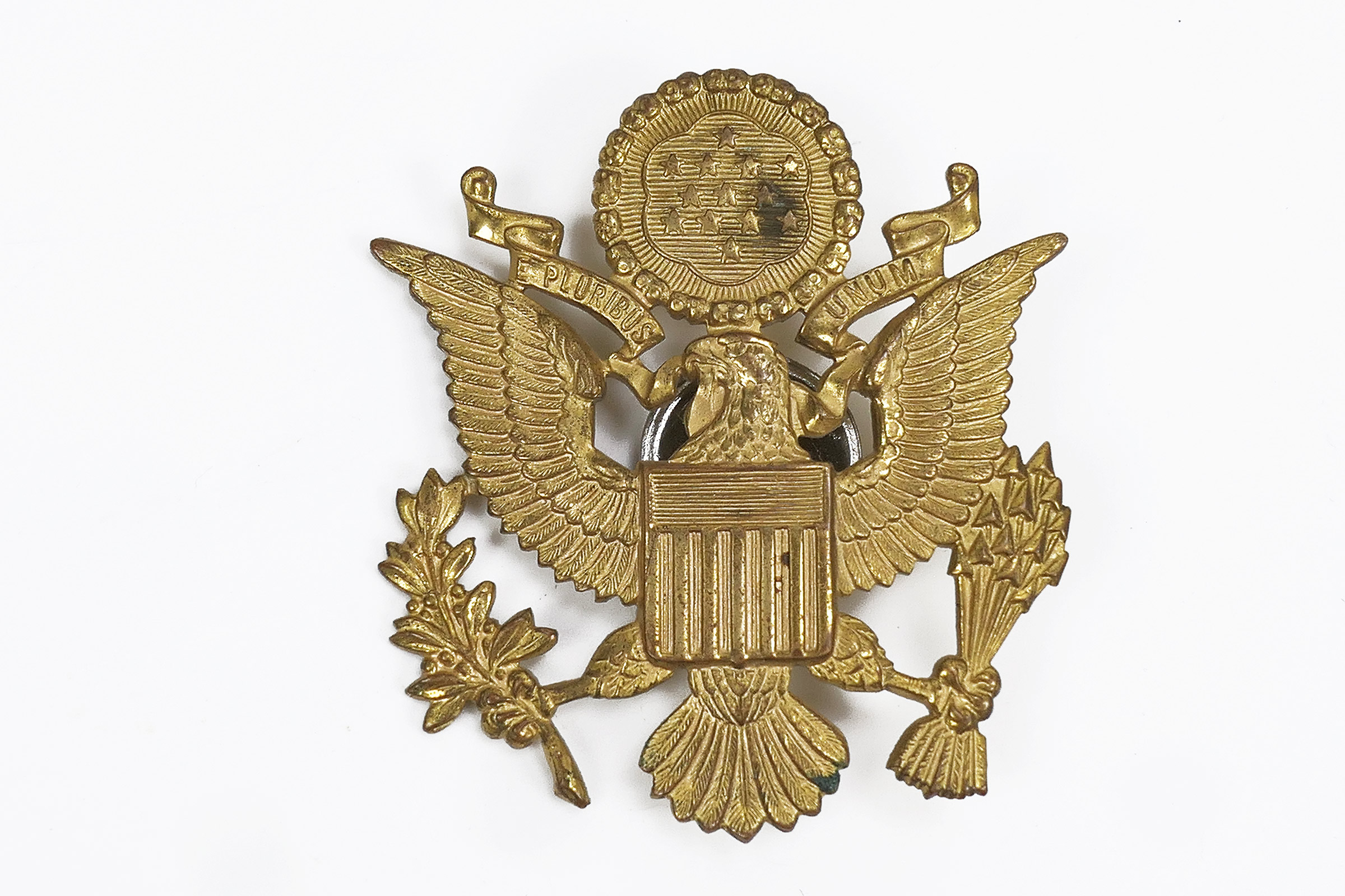 Original US ARMY Mützenabzeichen Schirmmütze Offizier
