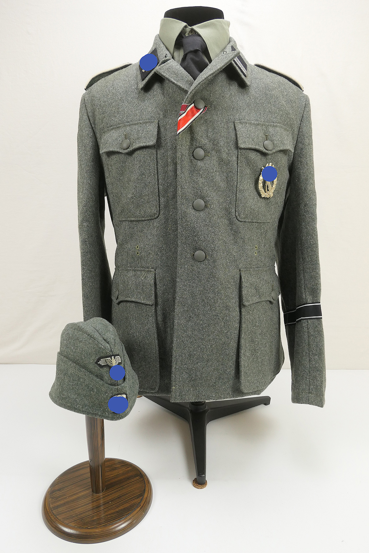 WSS LAH Leibstandarte M40 Feldbluse Uniform Rottenführer - Größe: M