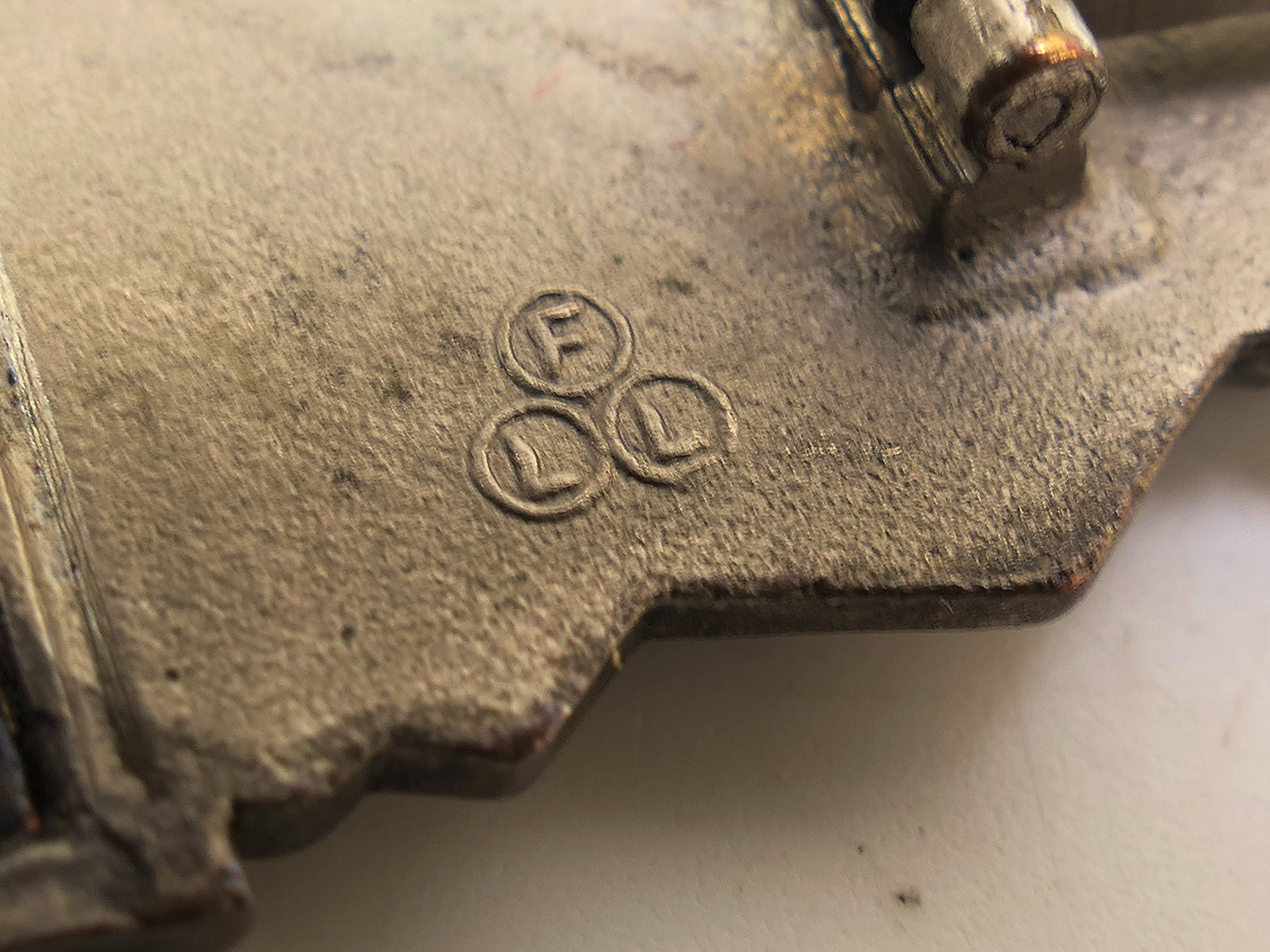 Wehrmacht Original Nahkampfspange Stufe Silber FLL Peekhaus Berlin