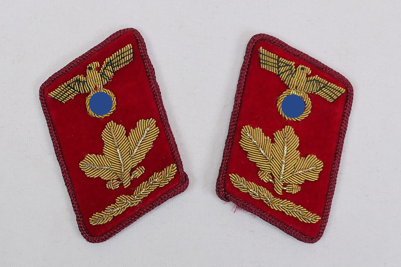 P1260878J2g1MT4ul3EFF Kragenspiegel politischer Leiter der NSDAP in der Gauleitung - Oberdienstleiter