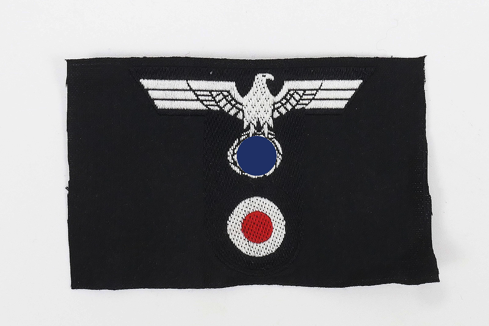 Wehrmacht Panzer T-Mützenabzeichen Mannschaften Mützenadler T-Adler gewebt Feldmütze