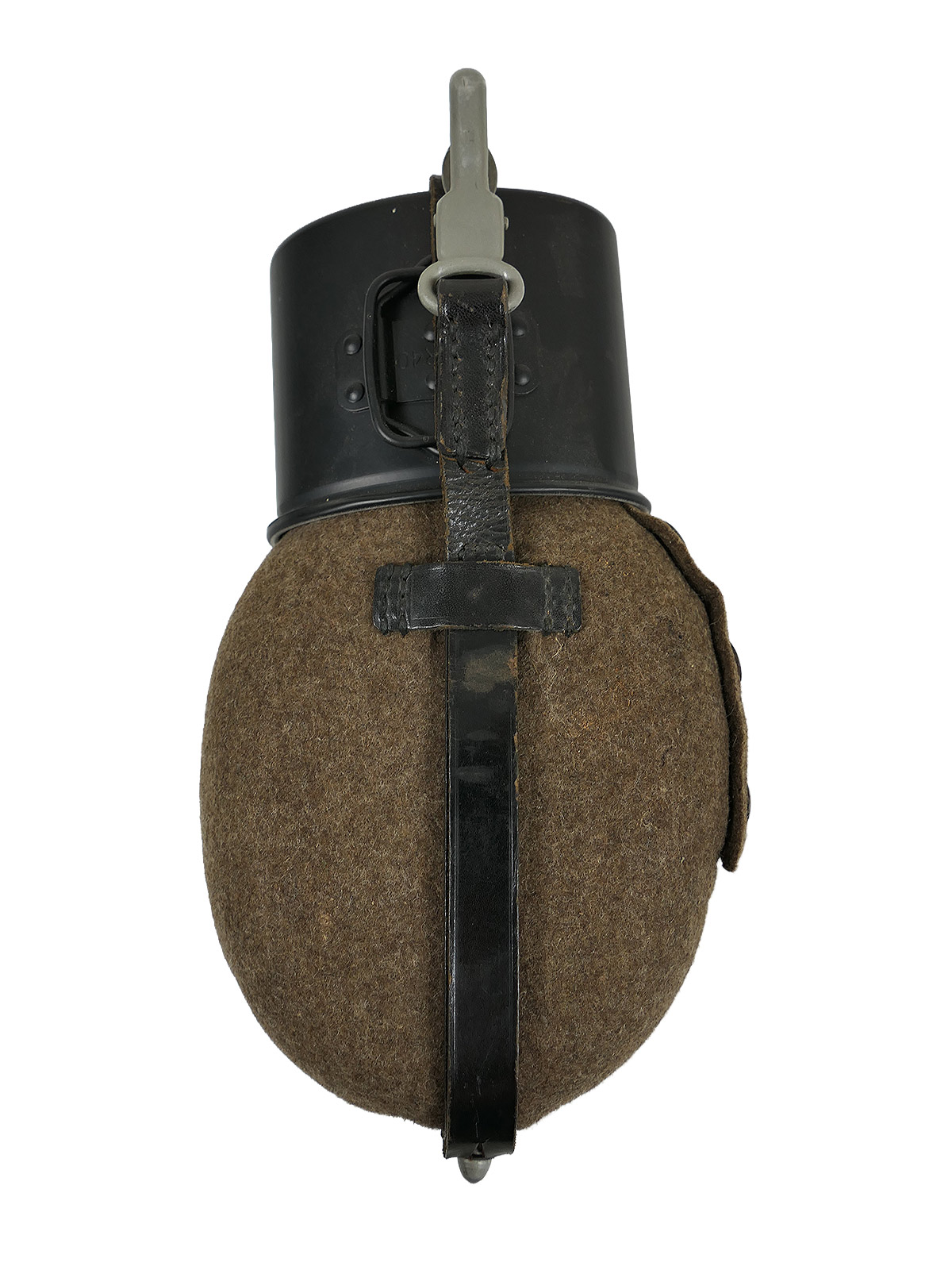 Wehrmacht Feldflasche SKN39 mit Alu Becher COLLECTION BATTLE WORN