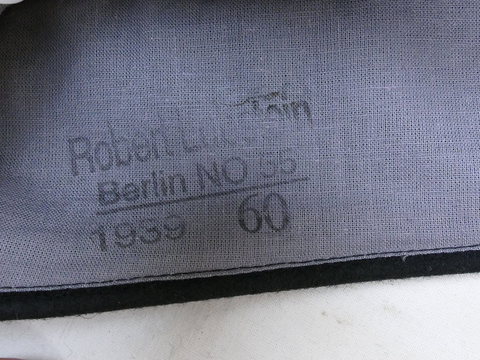 Wehrmacht Schwarzes Panzer Schiffchen Offizier Lubstein