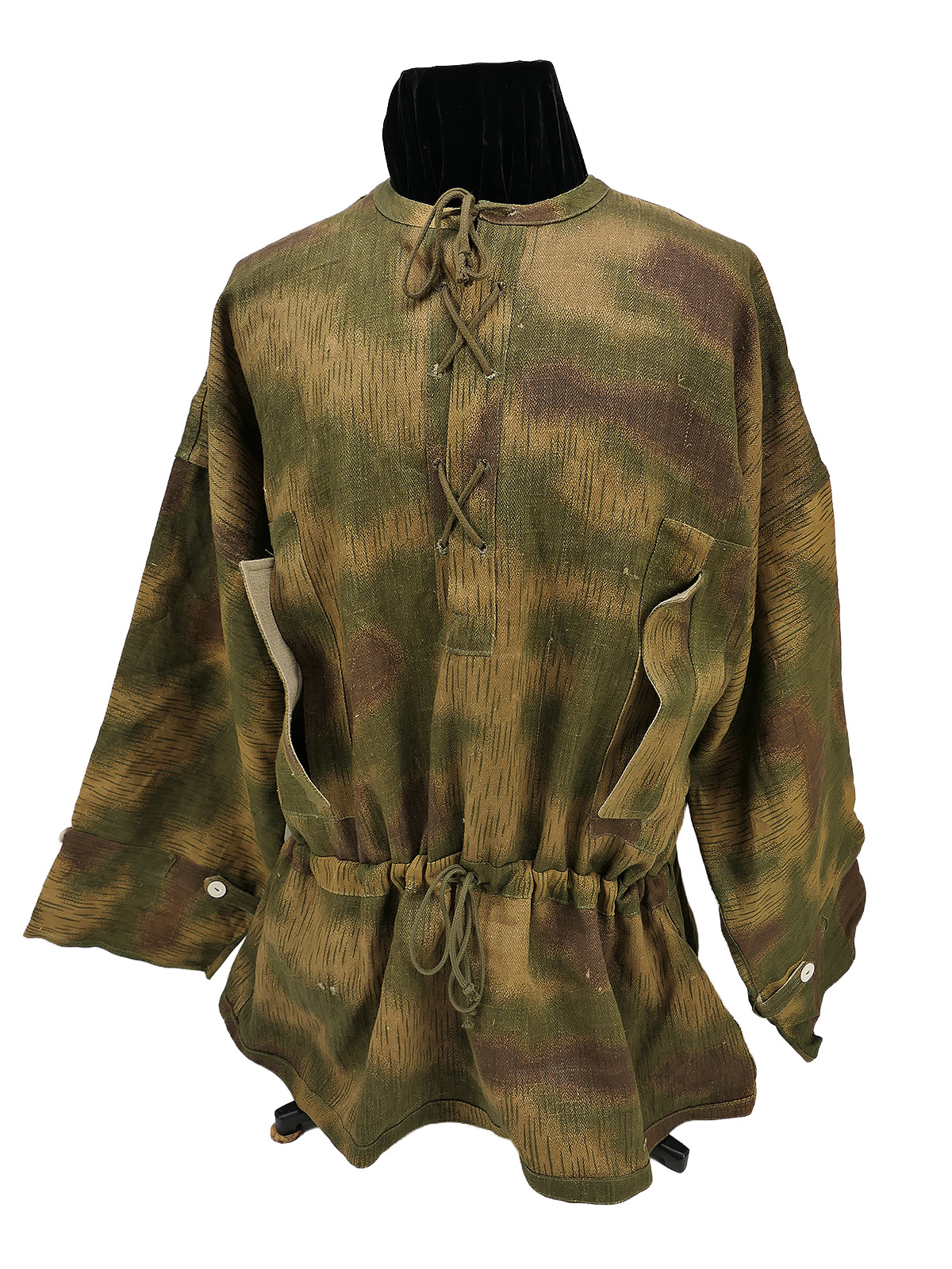 WH Scharfschützen Schlupfjacke Sumpftarn Original Stoff Tarnjacke / sniper smock