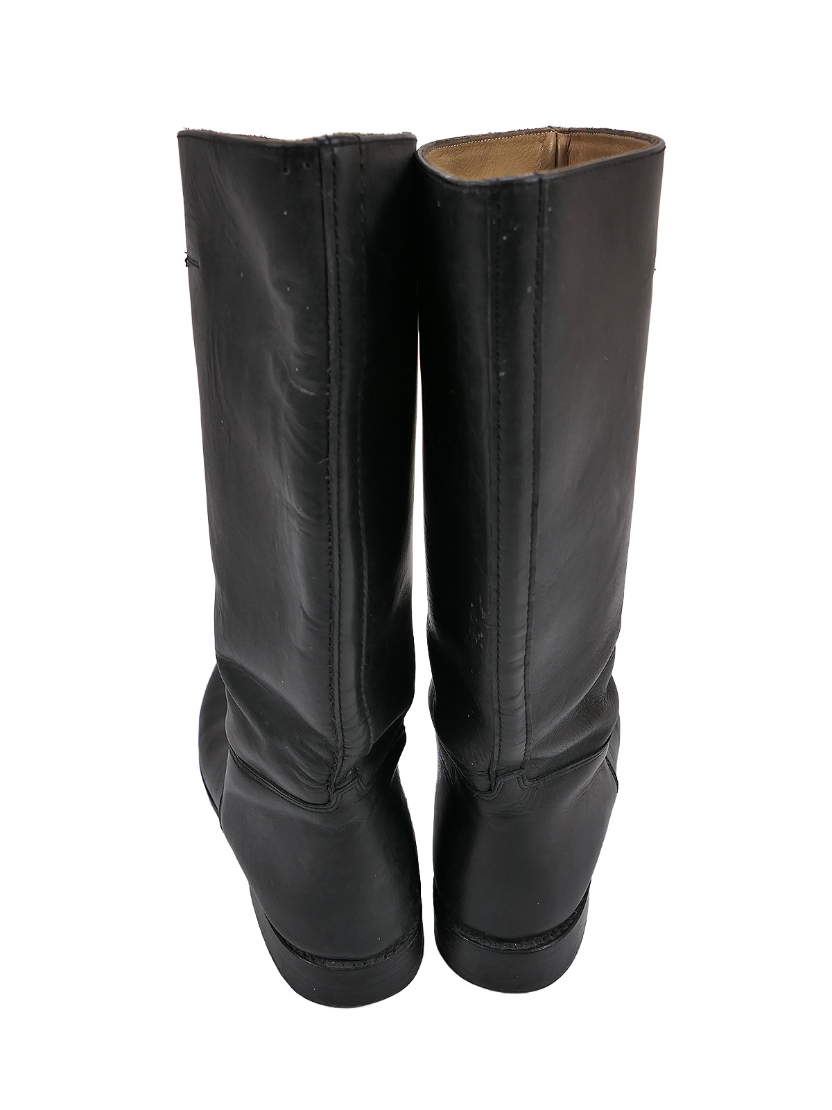 Typ Wehrmacht Leder Stiefel Knobelbecher Schaftstiefel Wachbataillon Gr.47 mit Hufeisen 305/116 TOP