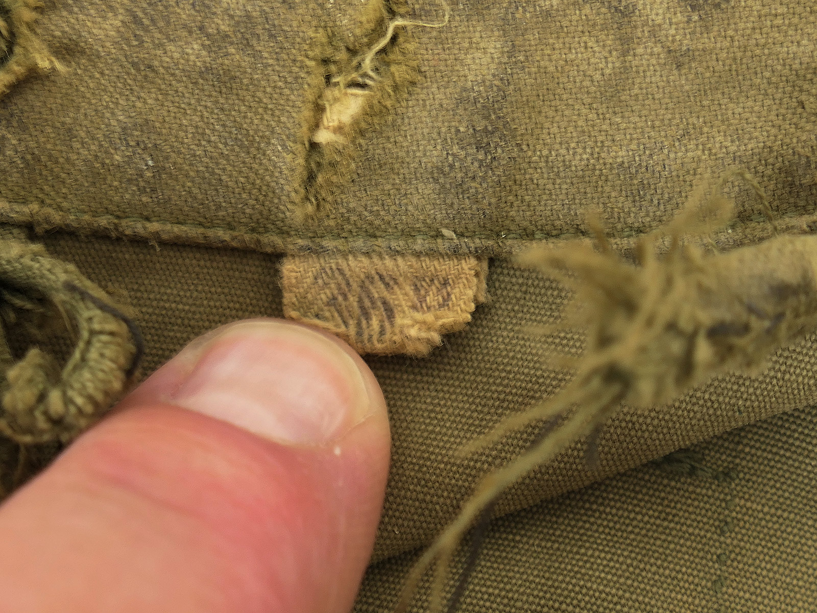 Original US Army WW2 M-1943 Field Jacket Feldjacke M-43 Gr.36R BATTLE WORN