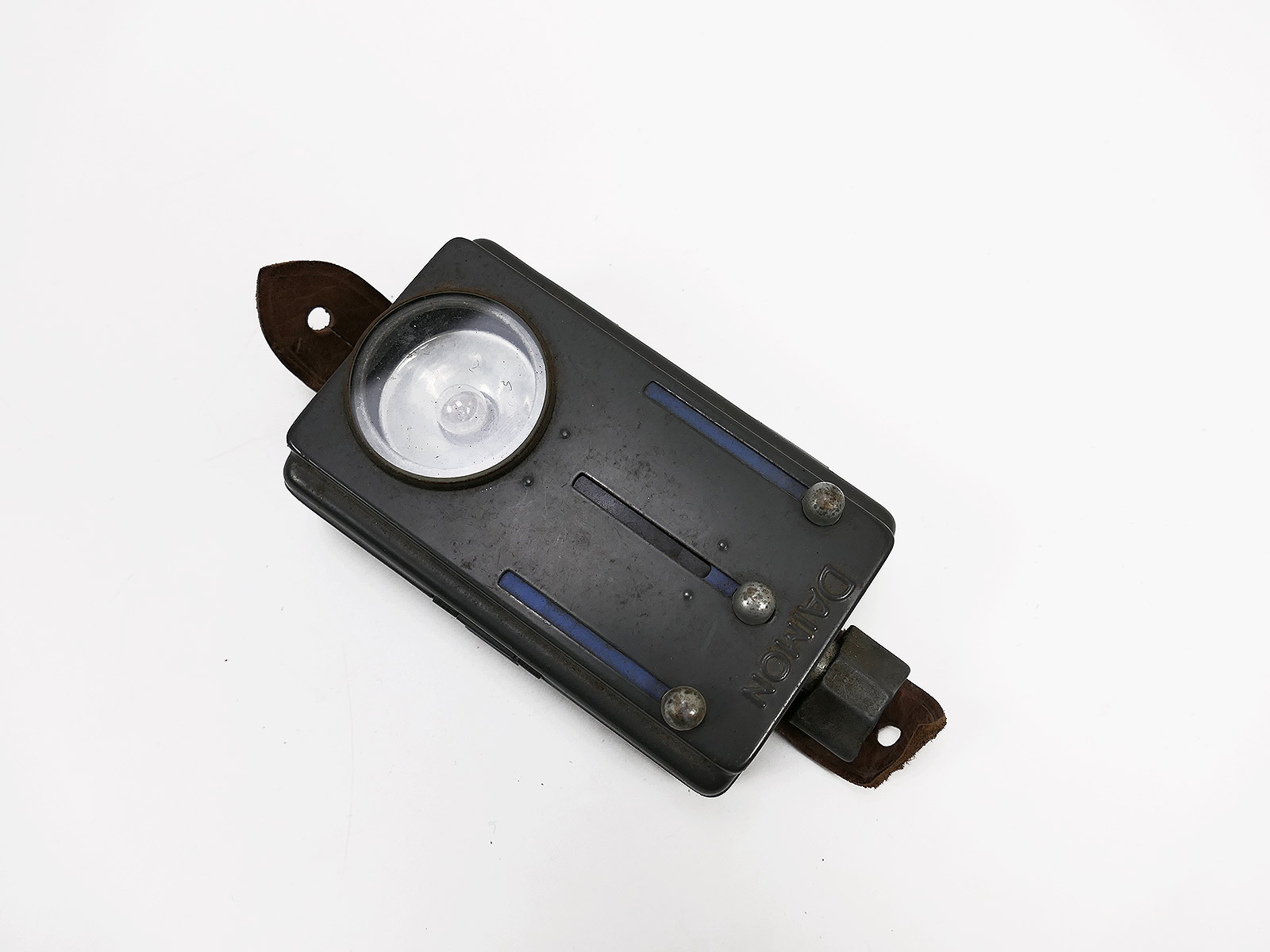 Alte antike Taschenlampe Typ Wehrmacht mit Filtern u. Morsefunktion