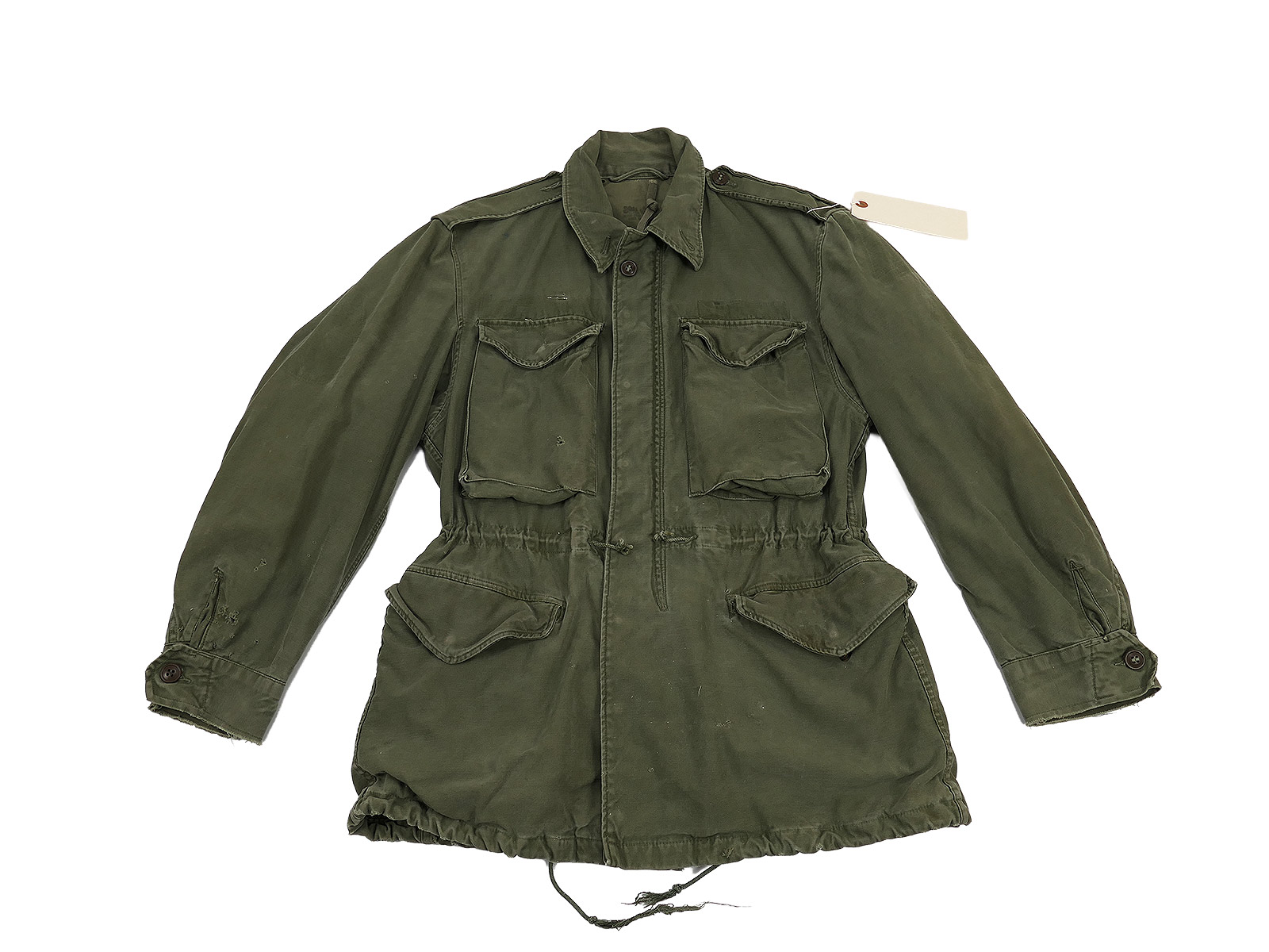 Original US M1951 Field Jacket oliv M51 Feldjacke Korea Vietnam Ära datiert 1953 Size Small